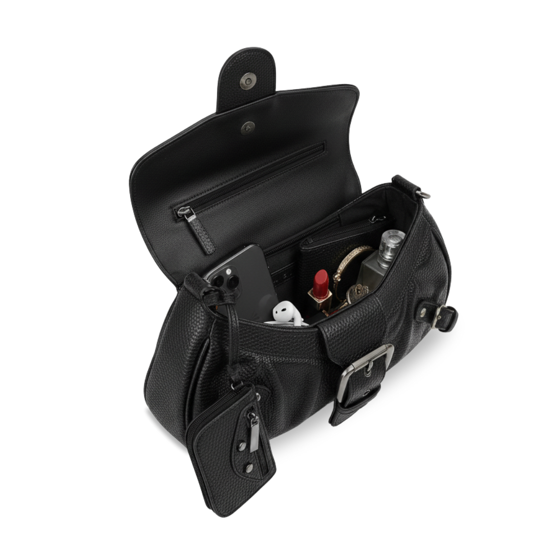 Irene – Festival-Ready Gothic Leather Shoulder Bag