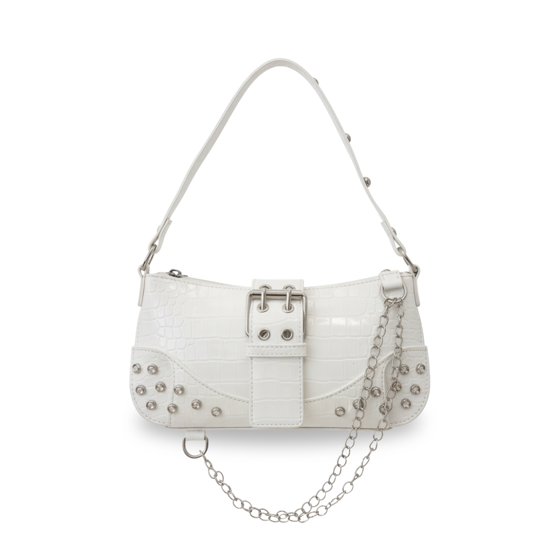 Irene – Leather Chain Strap Shoulder Bag