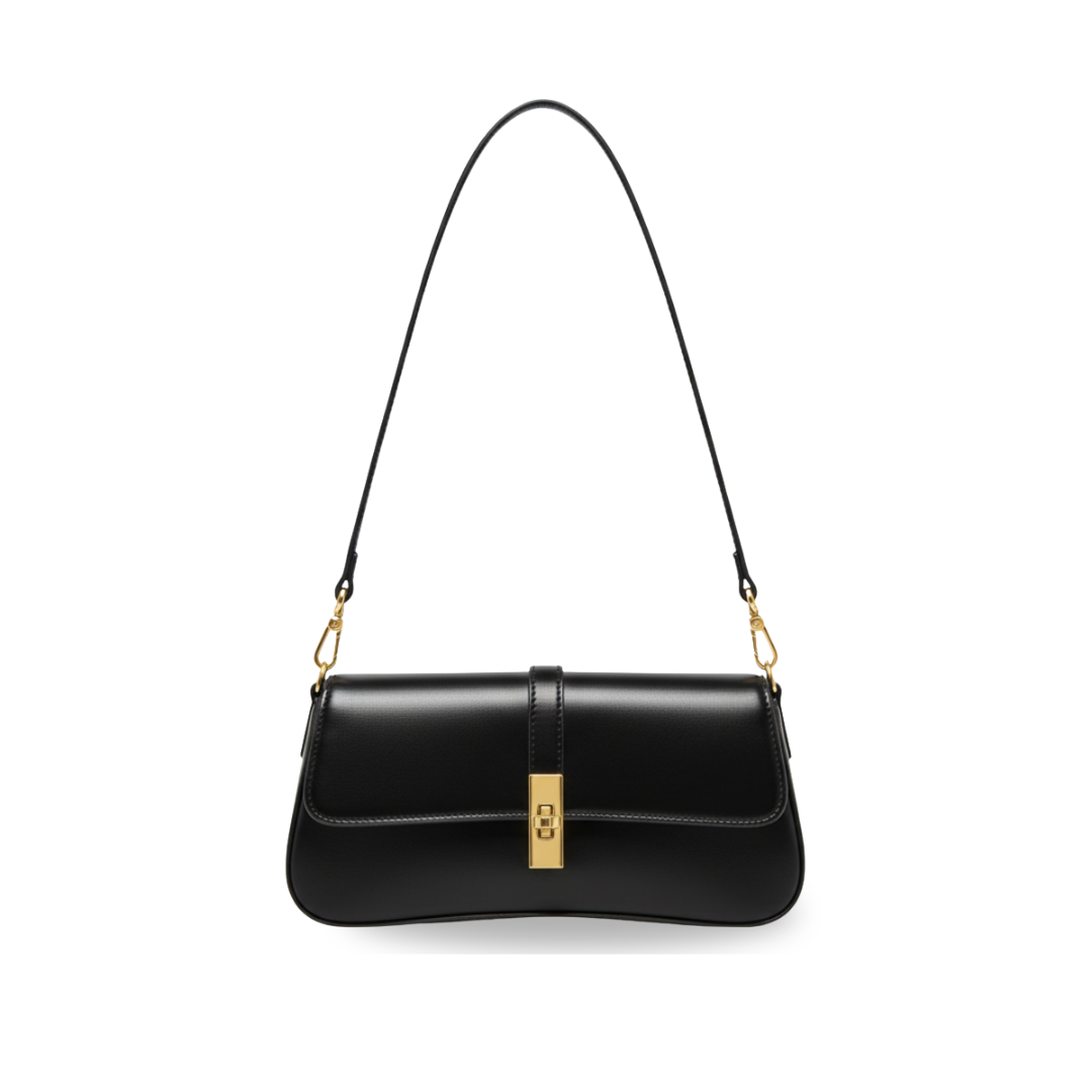 Irene – Premium Leather Vintage-Inspired Baguette Shoulder Bag