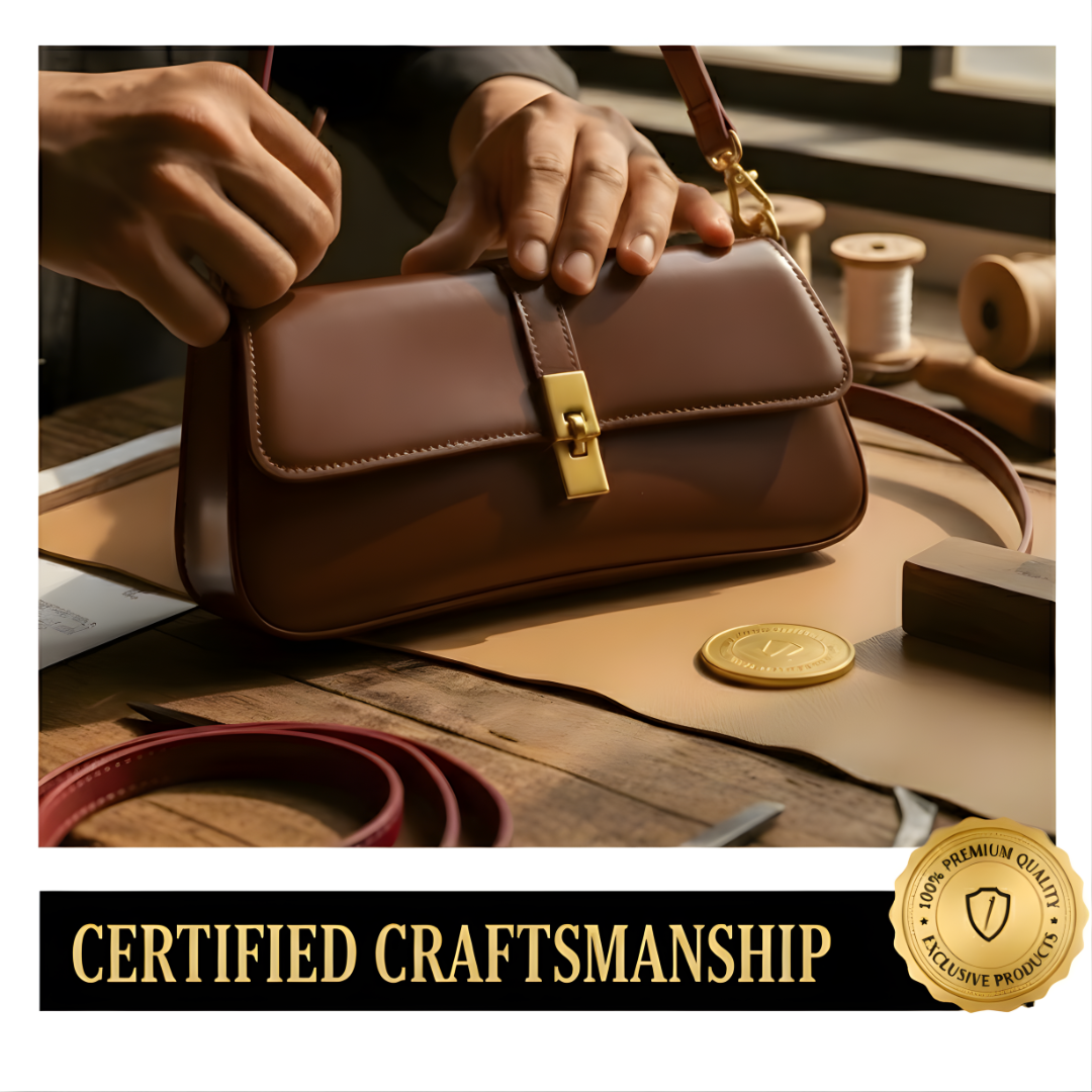 Irene – Premium Leather Vintage-Inspired Baguette Shoulder Bag