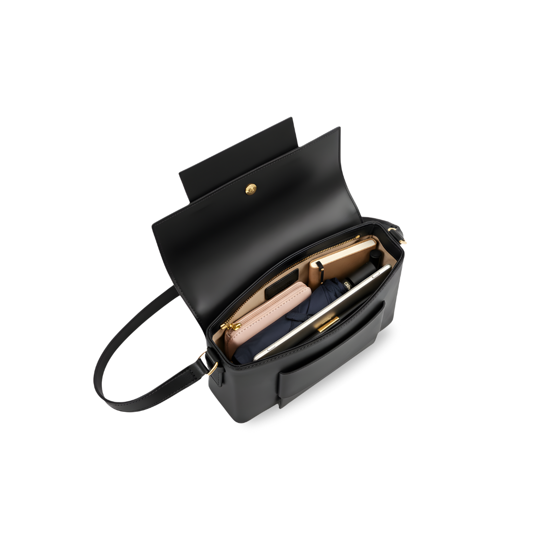 Irene – Premium Woven Leather Timeless Minimalist Crossbody Bag