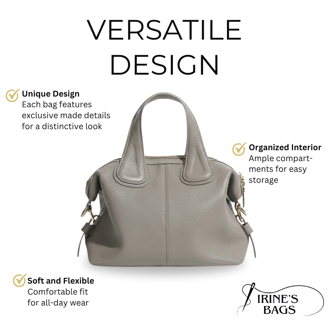 Irene – Stylish & Practical Genuine Leather Handbag