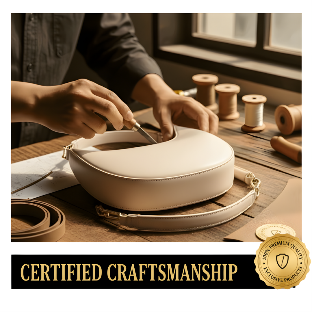 Irene – Chic & Minimalist High-Quality Leather Crescent Shoulder Bag