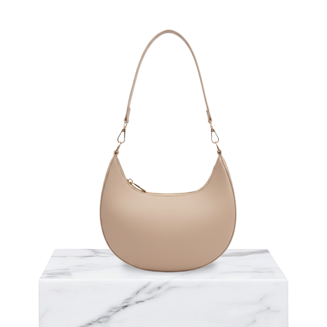Irene – Chic & Minimalist High-Quality Leather Crescent Shoulder Bag