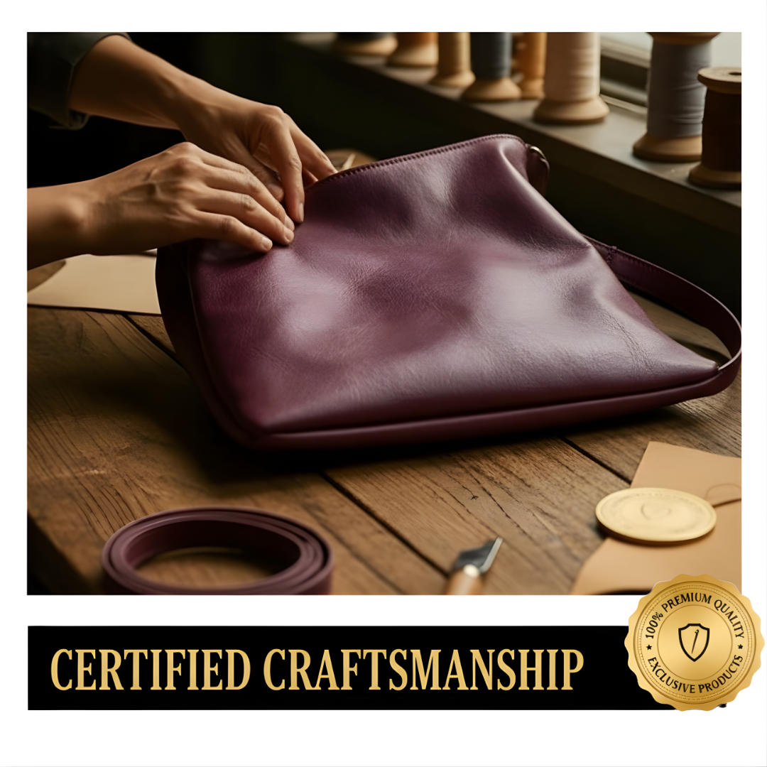 Irene – Solid Color Premium Leather 2-in-1 Commuter Tote Bag