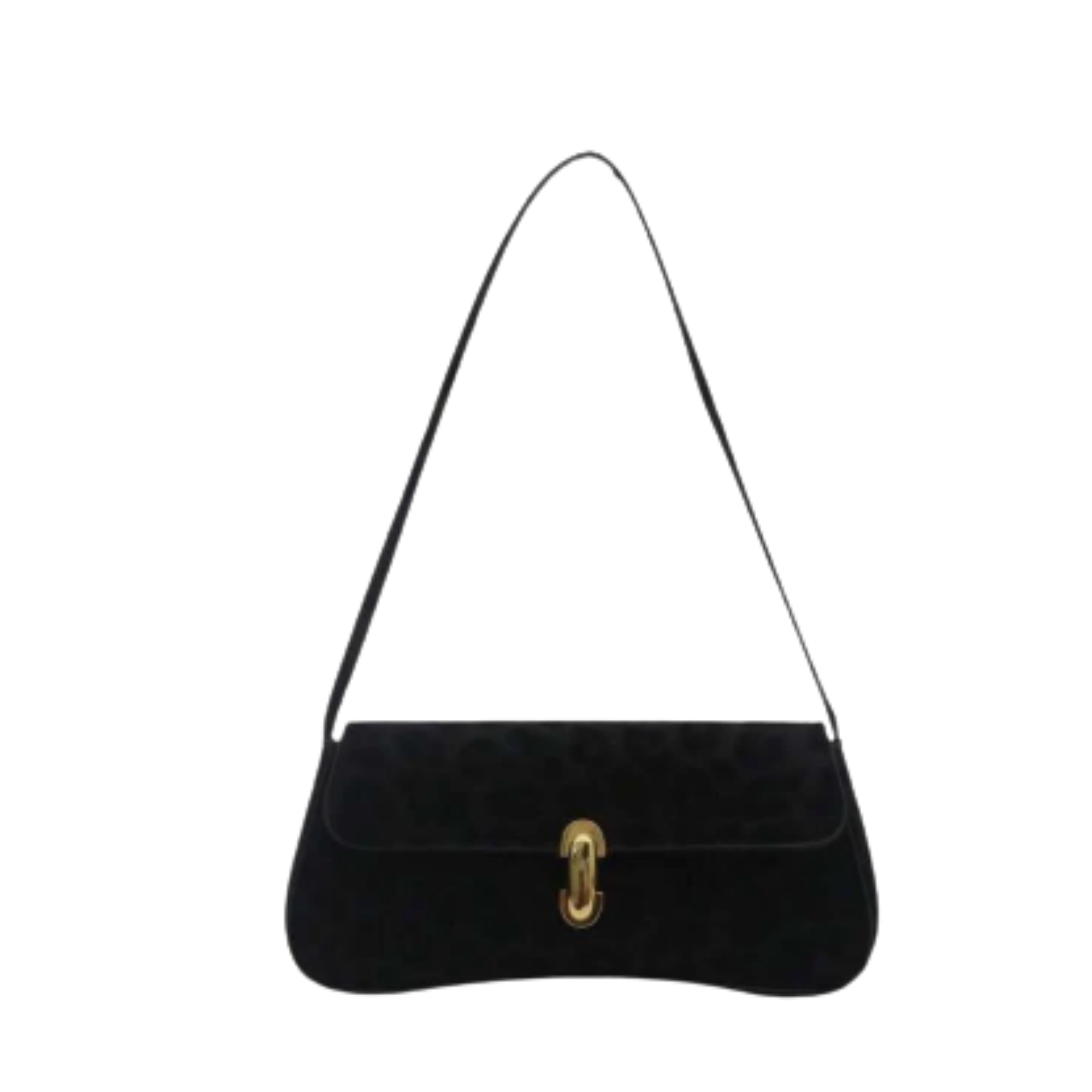 Irene – Retro Flap Accent Faux Leather Shoulder Bag