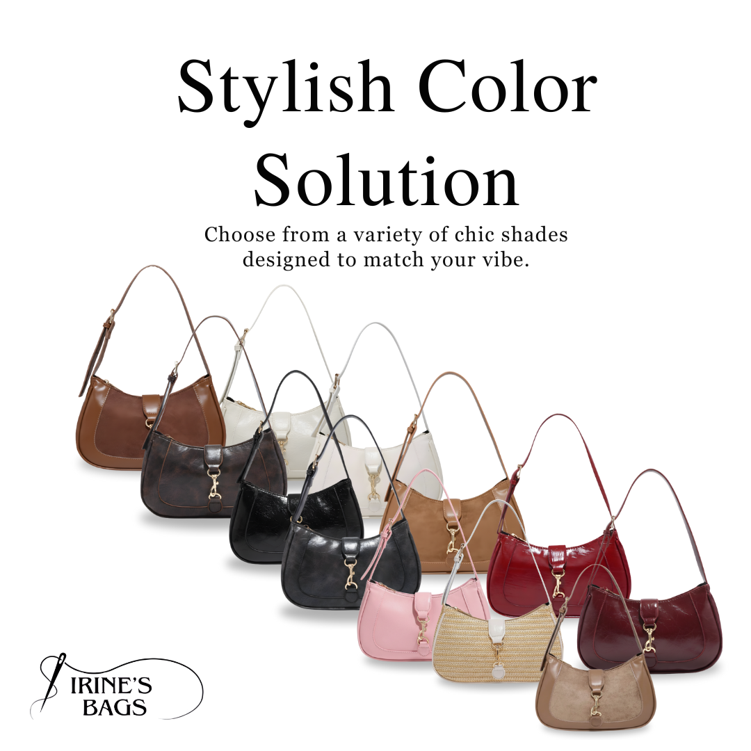 Irene – Premium Leather Minimalist Crescent-Shaped Shoulder Bag