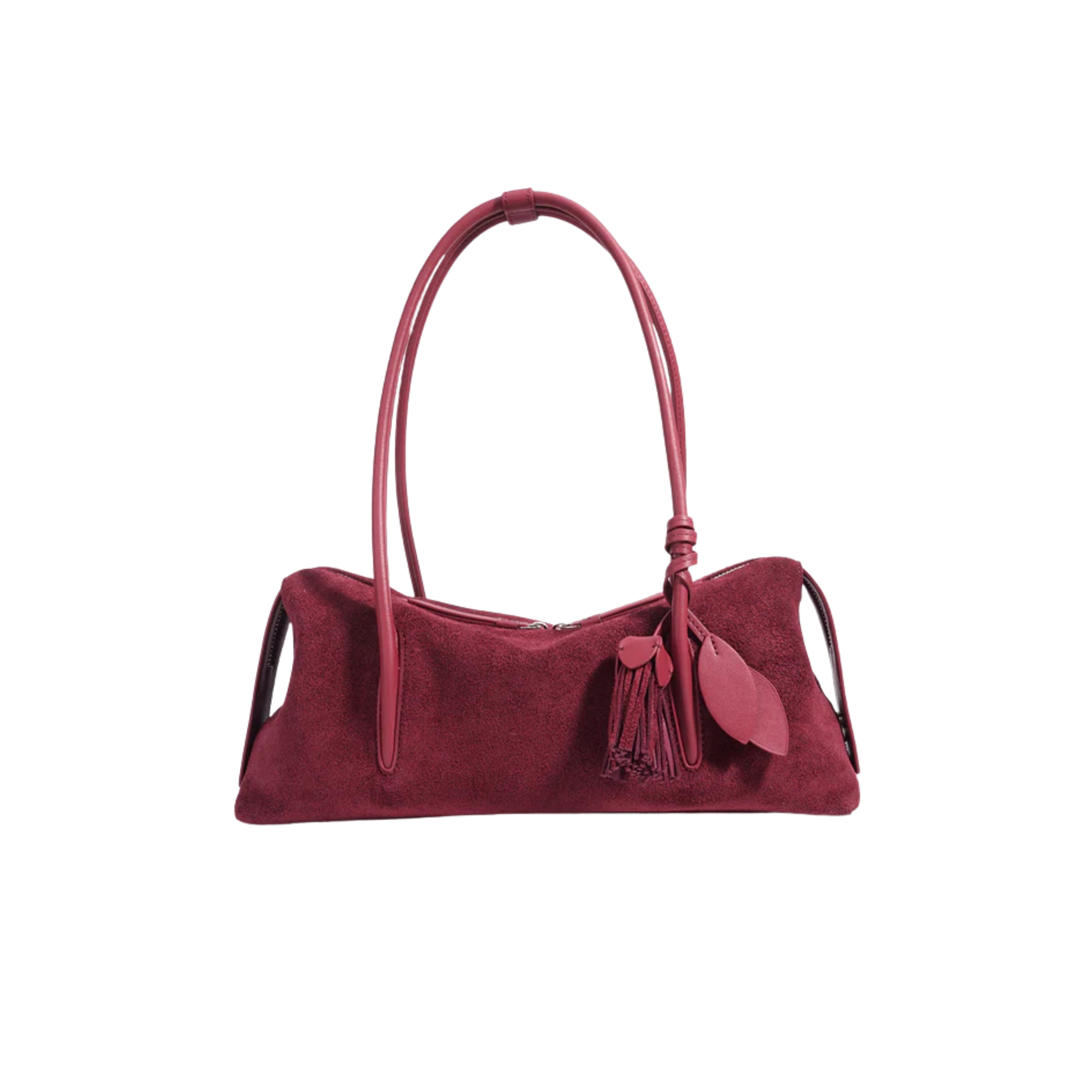 Irene – Modern Matte Leather Tassel Shoulder Bag