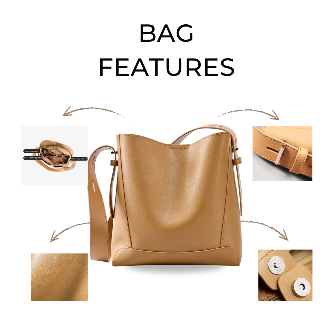 Irene – Durable Leather Crossbody Shoulder Bag