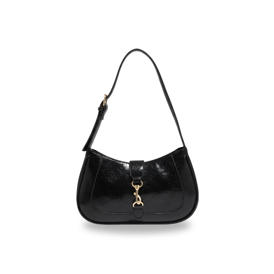 Irene – Premium Leather Minimalist Crescent-Shaped Shoulder Bag