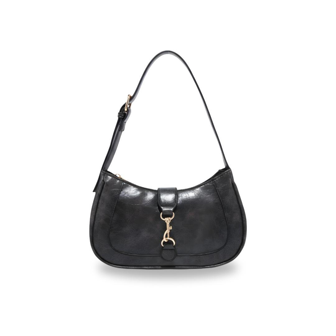 Irene – Premium Leather Minimalist Crescent-Shaped Shoulder Bag