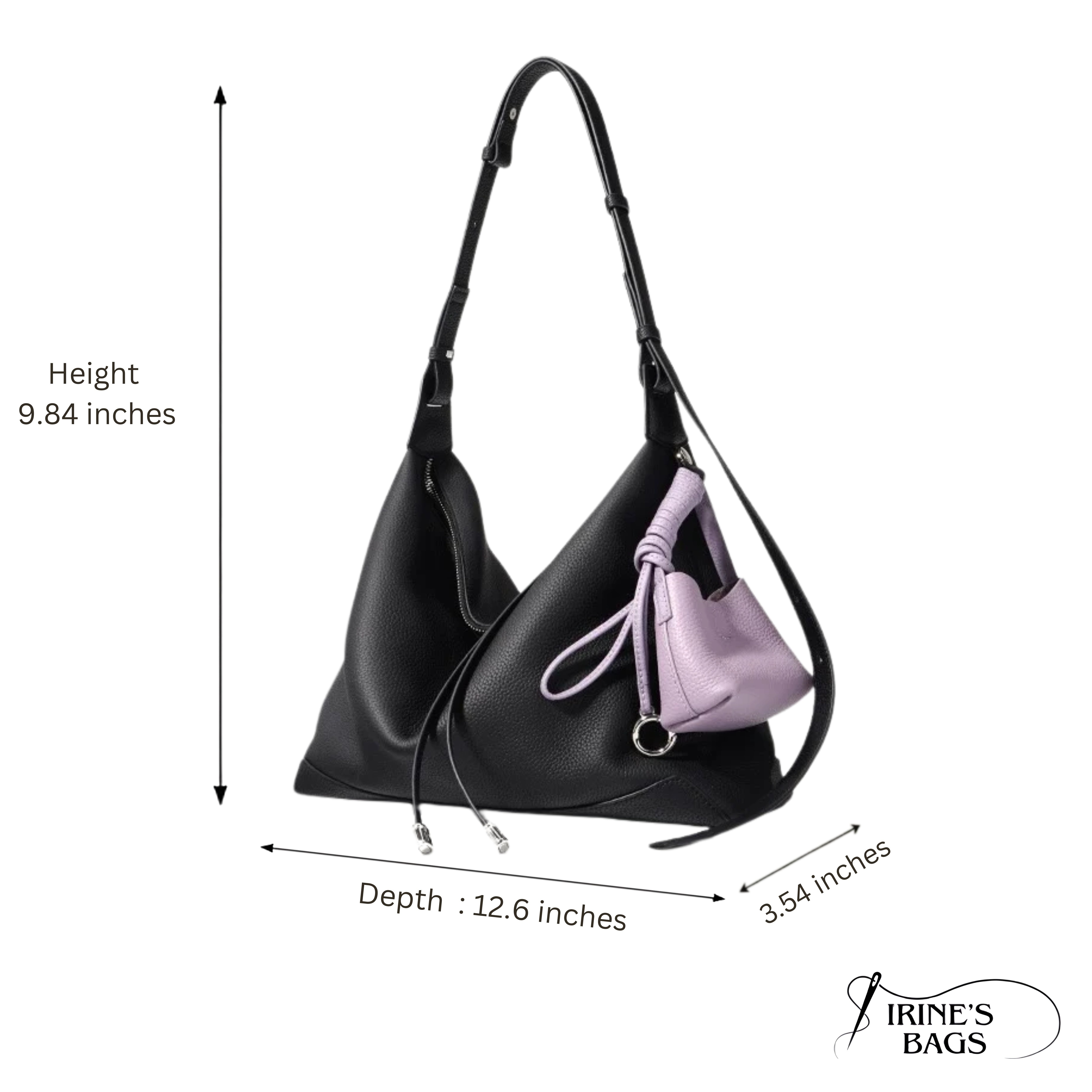 Irene – Functional & Stylish Cowhide Shoulder Bag