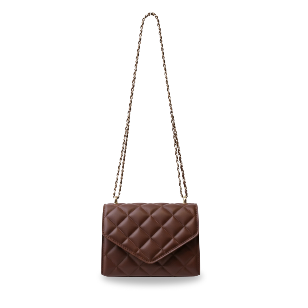 Irene – Mini Chain Flap Bag with Classic Leather Design
