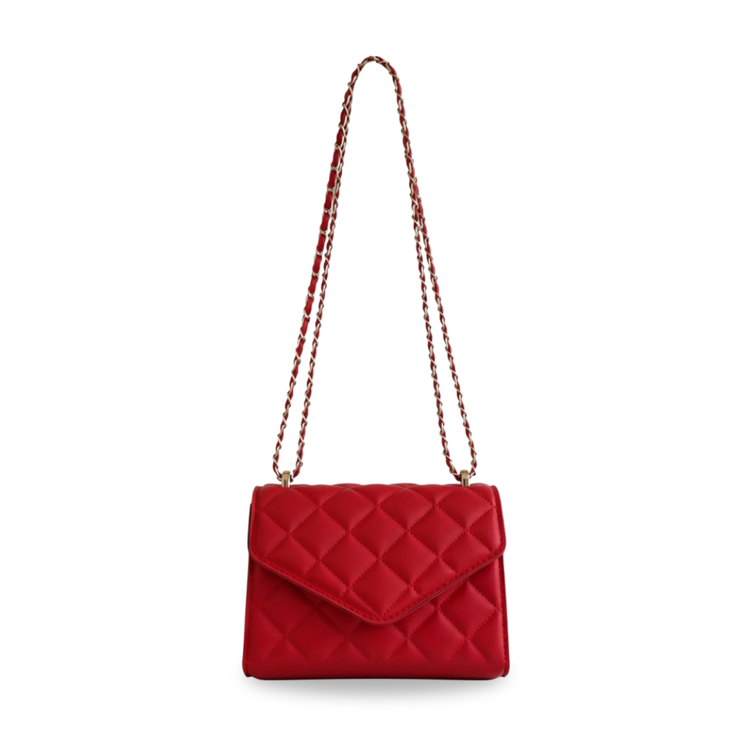 Irene – Mini Chain Flap Bag with Classic Leather Design