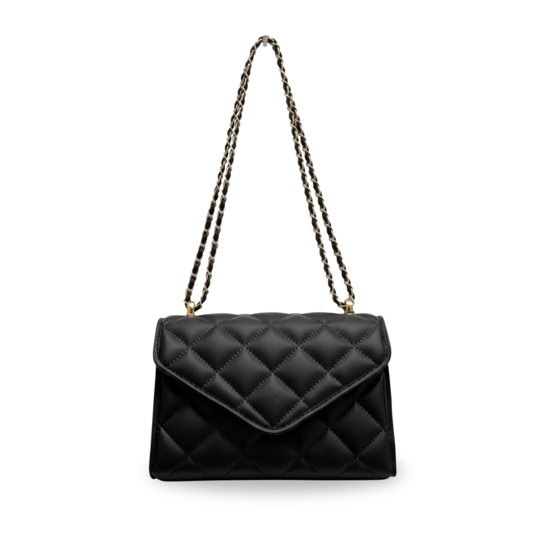 Irene – Mini Chain Flap Bag with Classic Leather Design