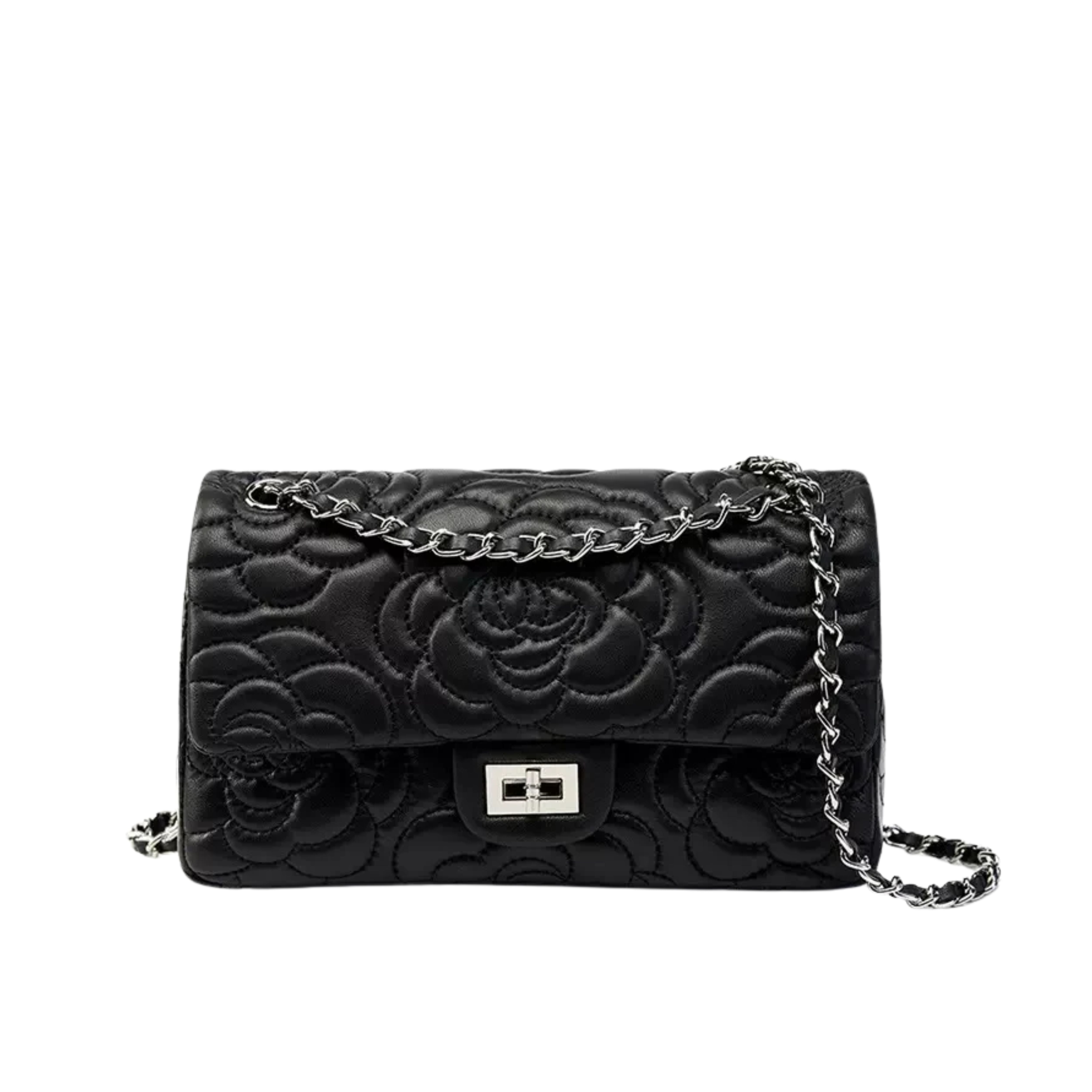 Irene – Soft Sheepskin Quilted Chain Crossbody Bag