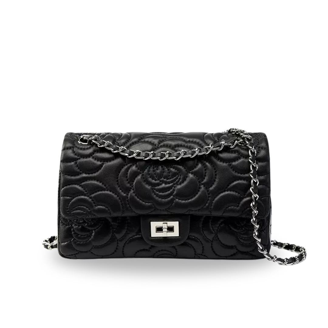Irene – Soft Sheepskin Quilted Leather Chain Crossbody Bag