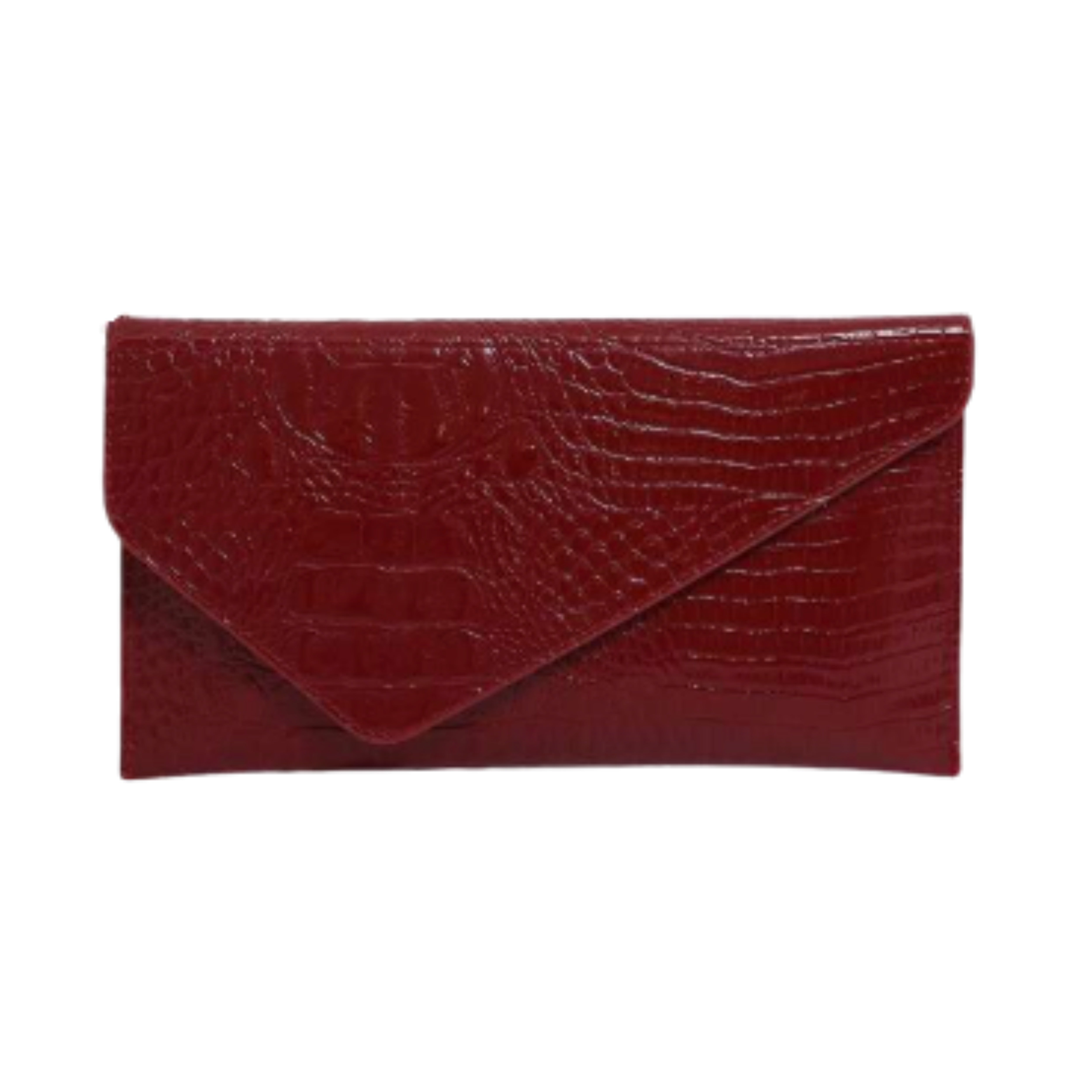 Irene – Elegant Crocodile Print PU Clutch