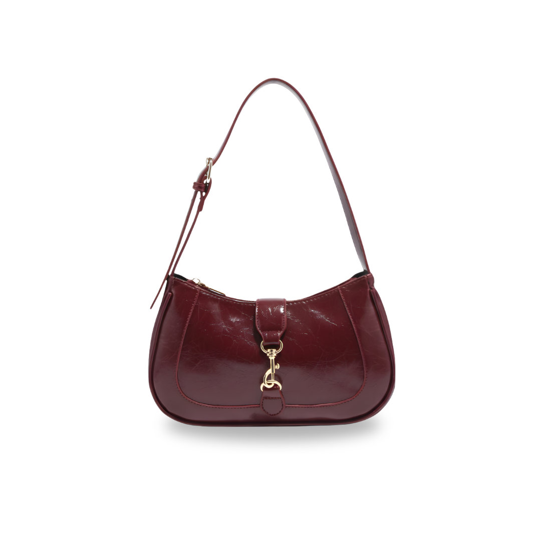 Irene – Premium Leather Minimalist Crescent-Shaped Shoulder Bag