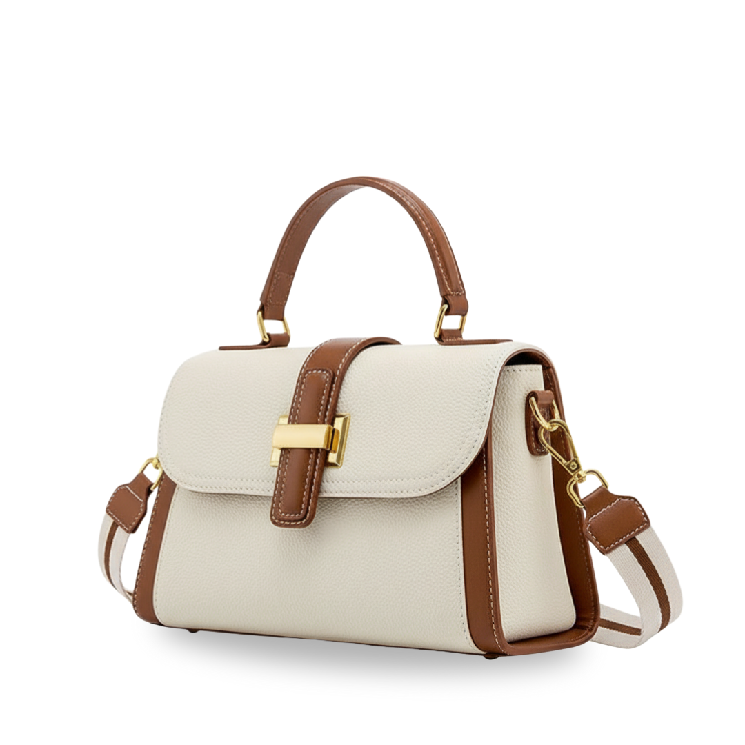 Irene – Structured Minimalist Leather Top Handle Bag