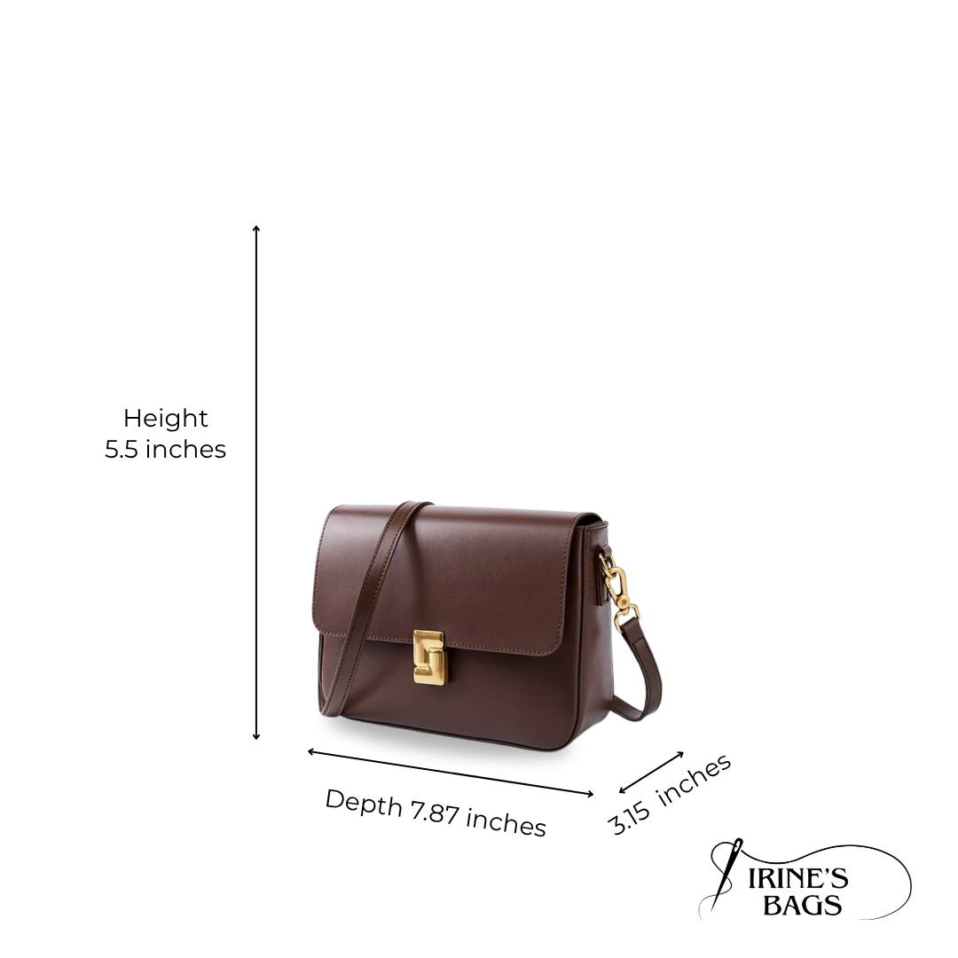 Irene – Premium Leather Functional & Stylish Commuter Crossbody Bag