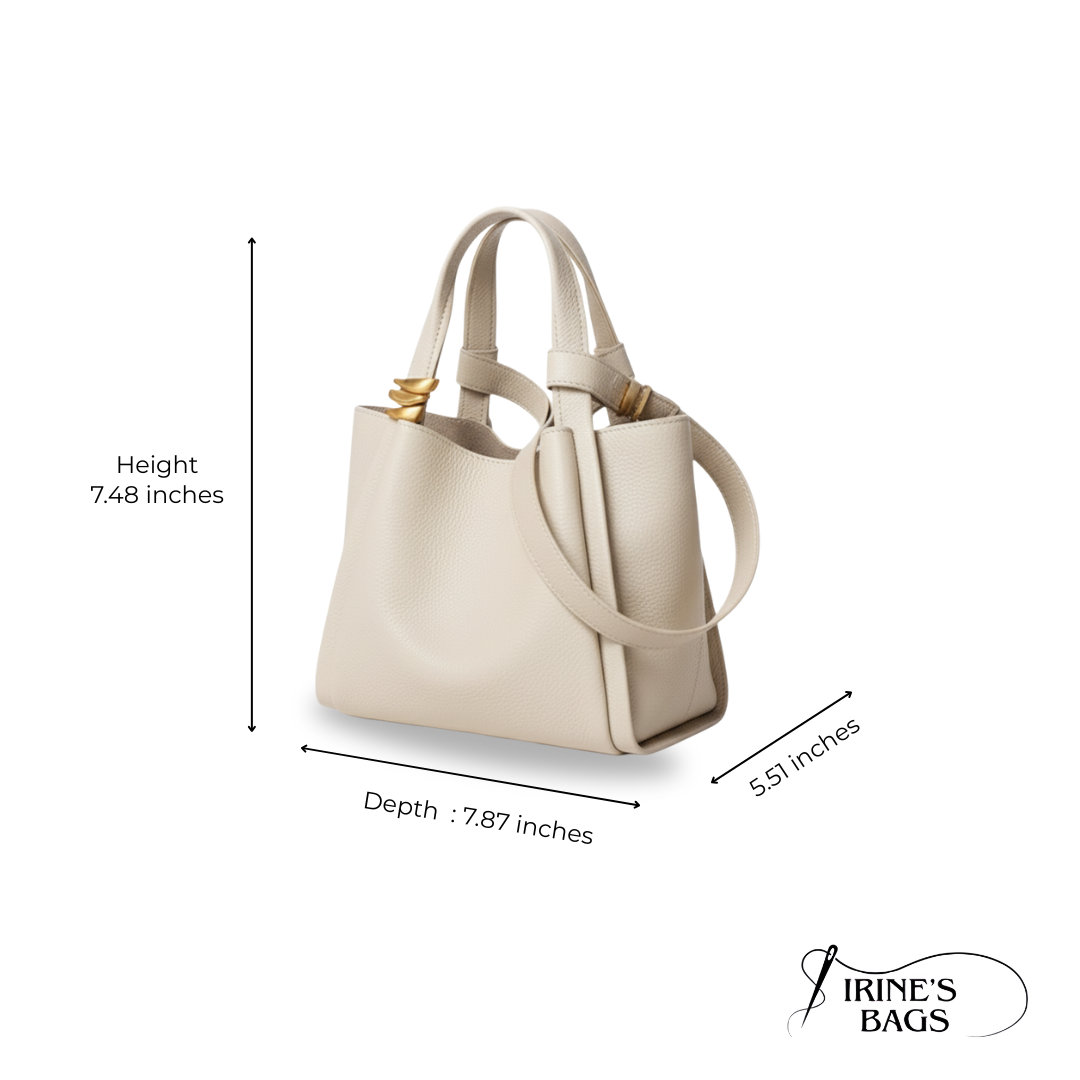 Irene – Premium Leather Crossbody Bucket Bag