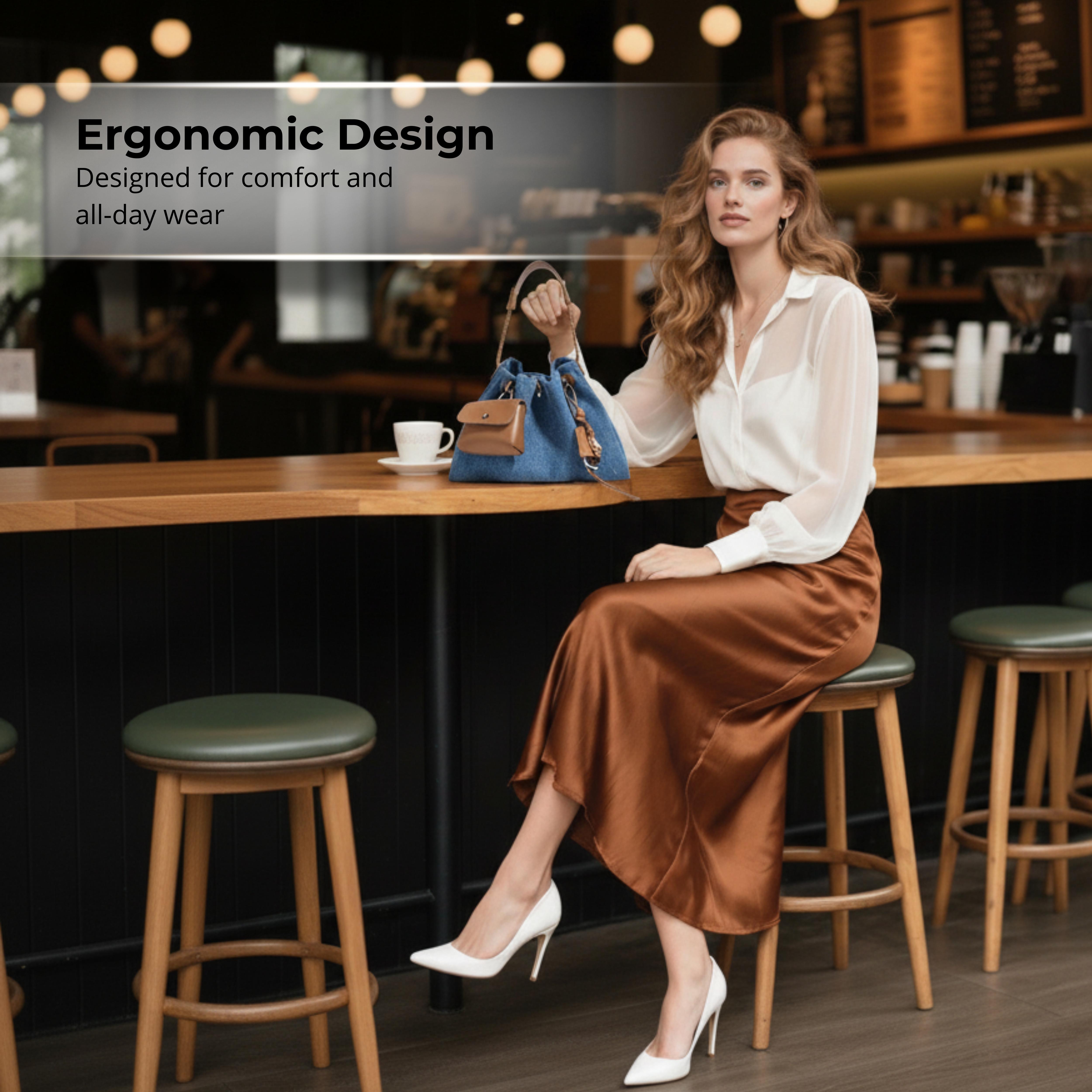 Irene– Unique Denim & Leather Hobo Bag