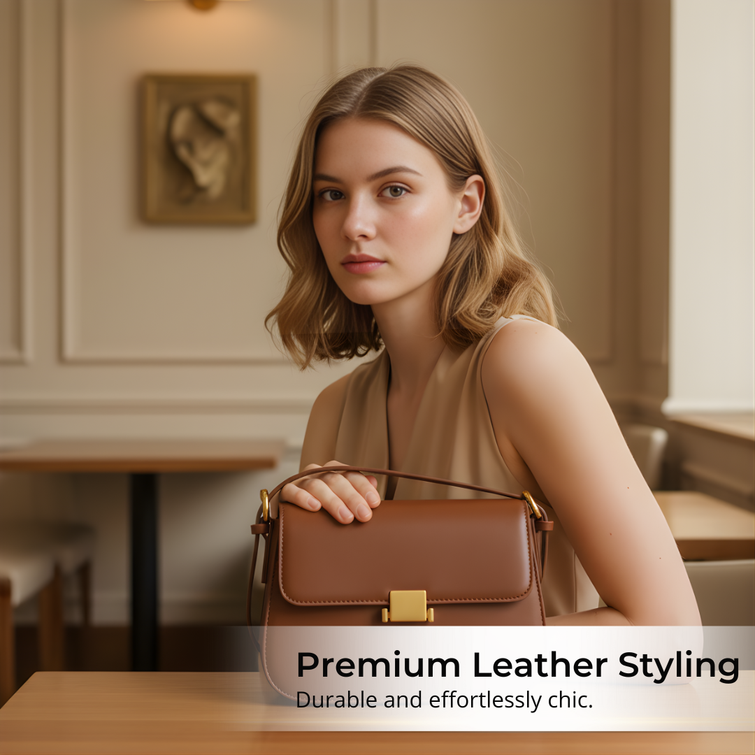 Irene – Elegant Minimalist Leather Shoulder Bag