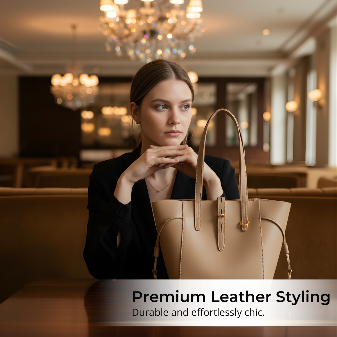 Irene – Versatile Premium Leather Tote Bag