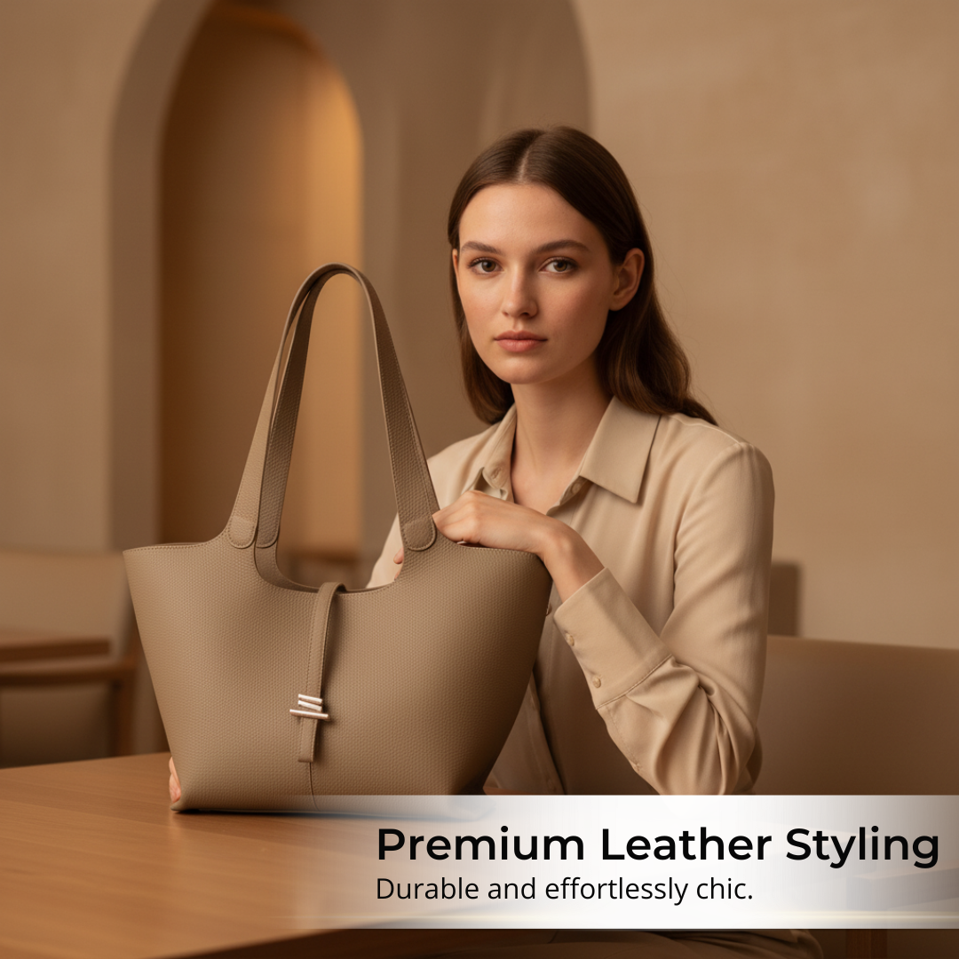Irene – Elegant & Functional Genuine Leather Office Tote