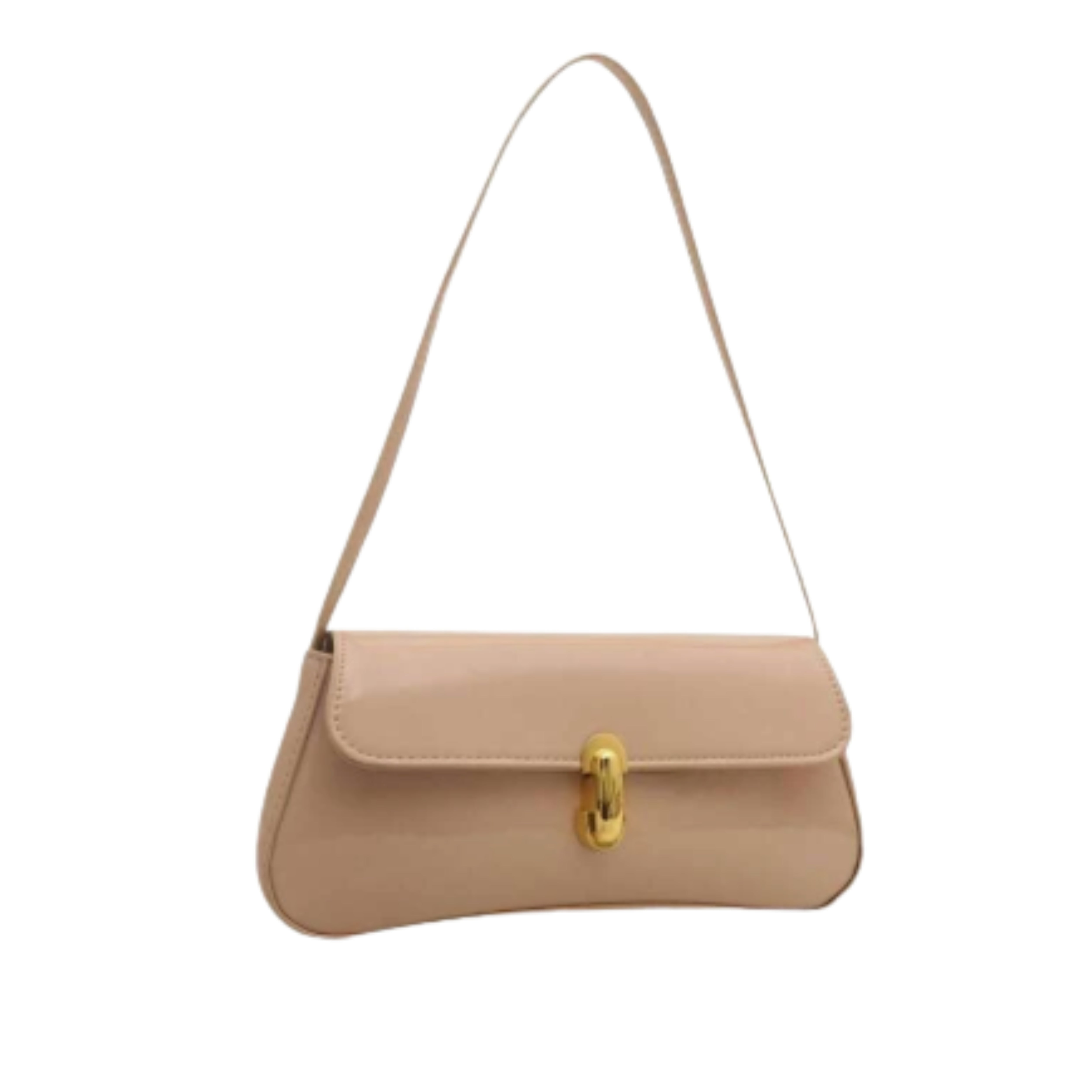 Irene – Retro Flap Accent Faux Leather Shoulder Bag