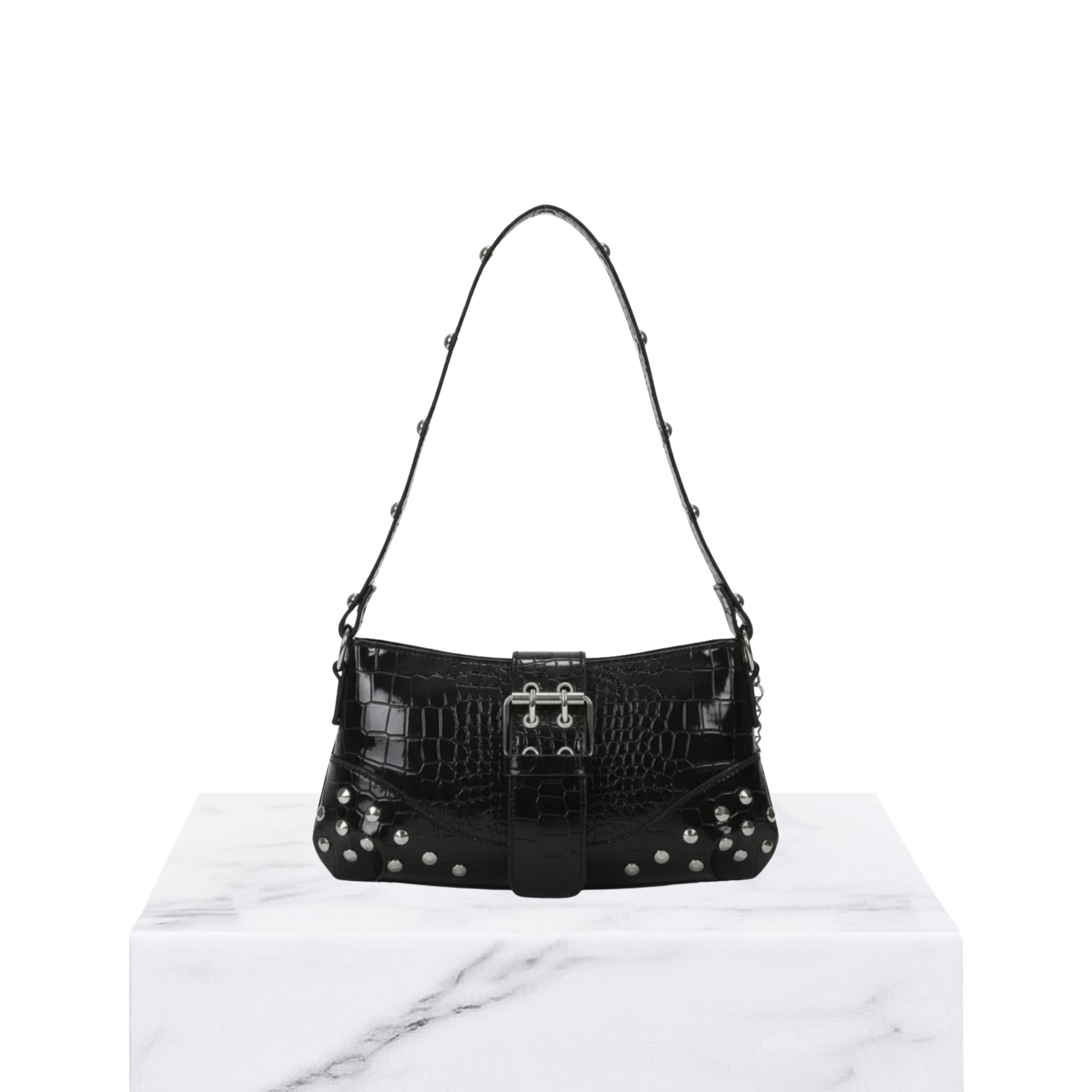 Irene – Vintage Crescent Motorcycle Shoulder Bag
