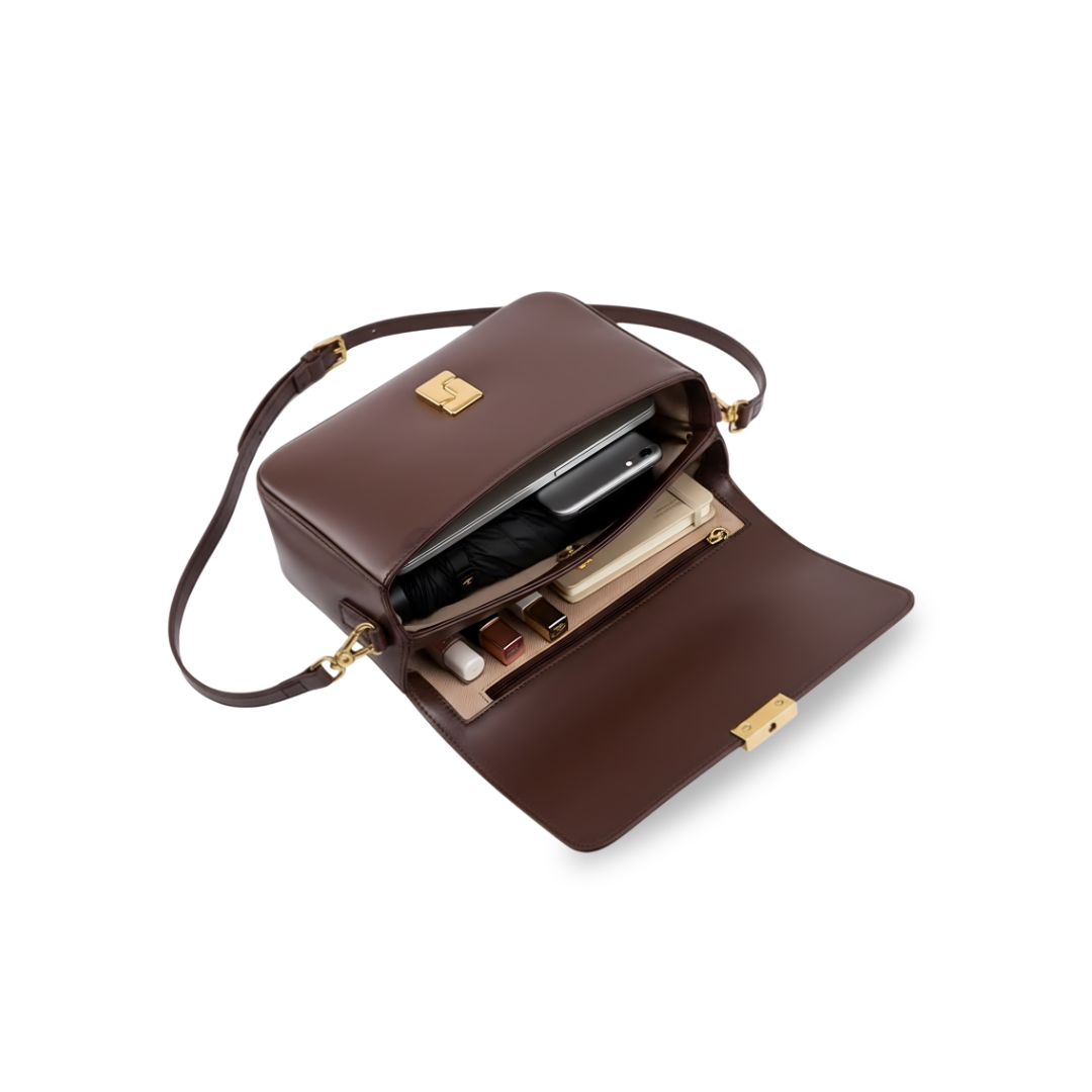Irene – Premium Leather Functional & Stylish Commuter Crossbody Bag
