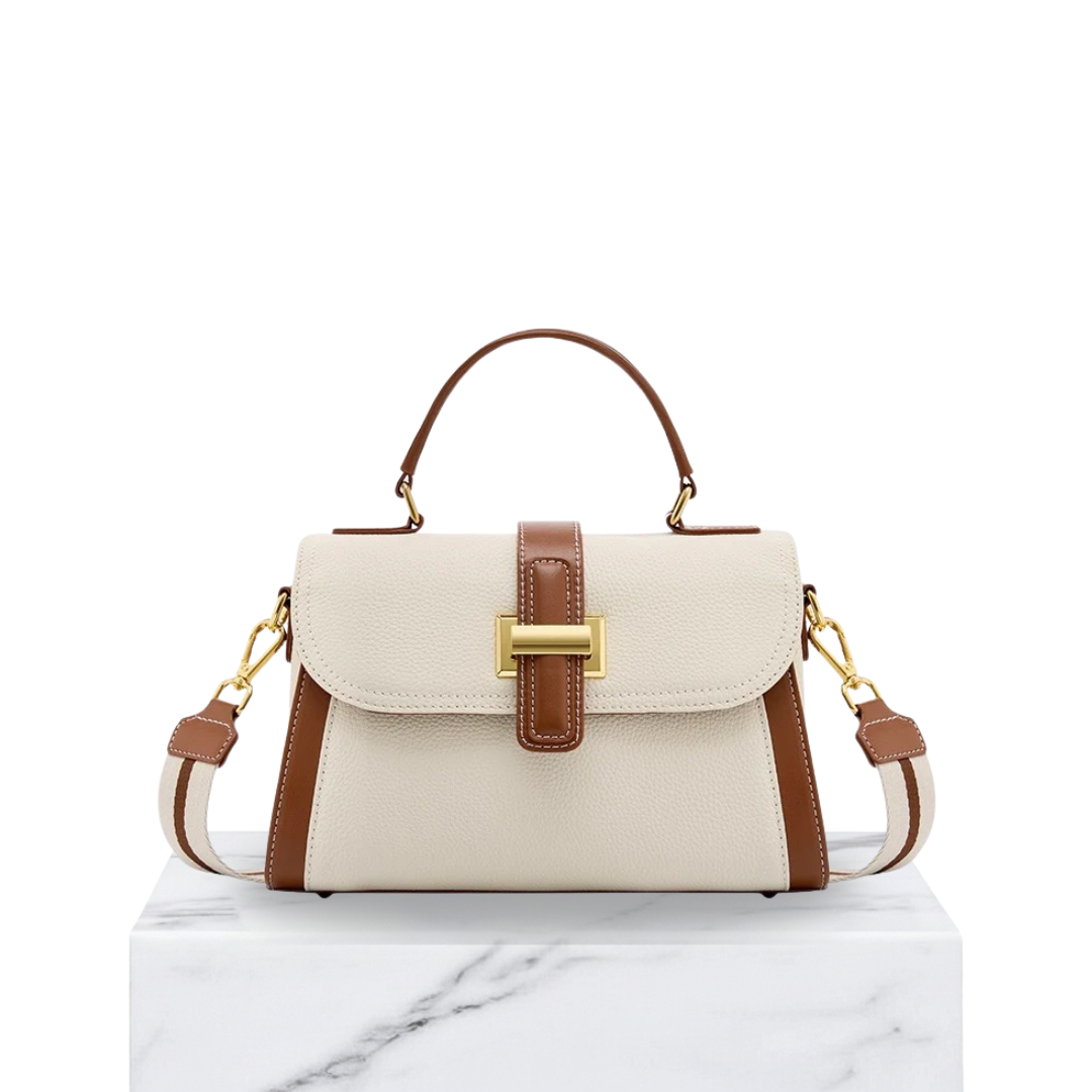 Irene – Structured Minimalist Leather Top Handle Bag