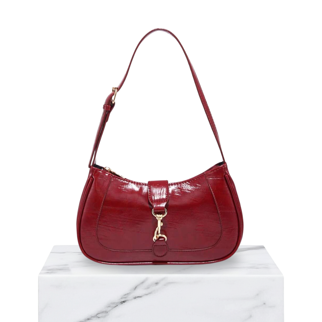 Irene – Premium Leather Minimalist Crescent-Shaped Shoulder Bag