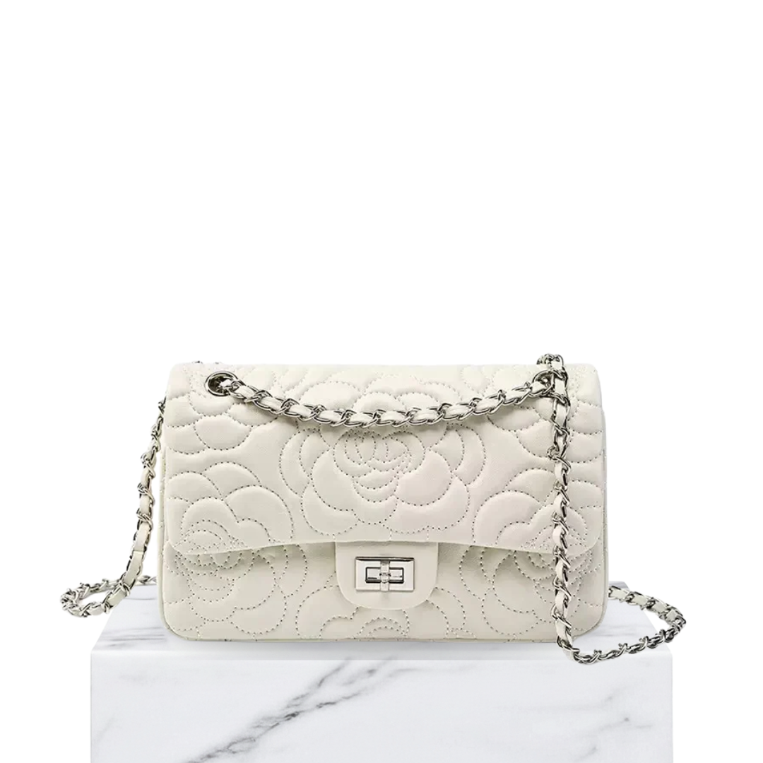 Irene – Soft Sheepskin Quilted Leather Chain Crossbody Bag