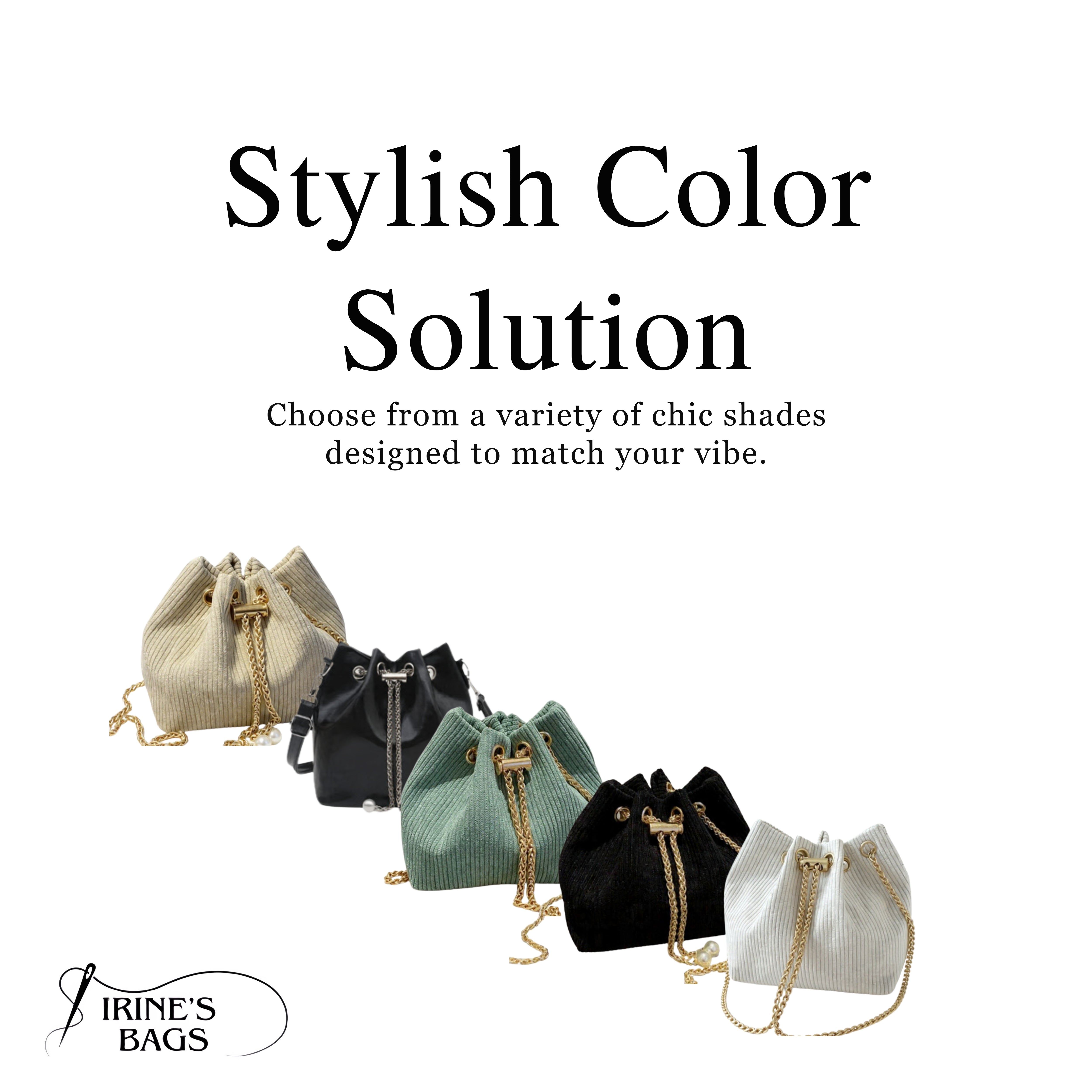 Irene – Minimalist Bucket Shoulder Bag
