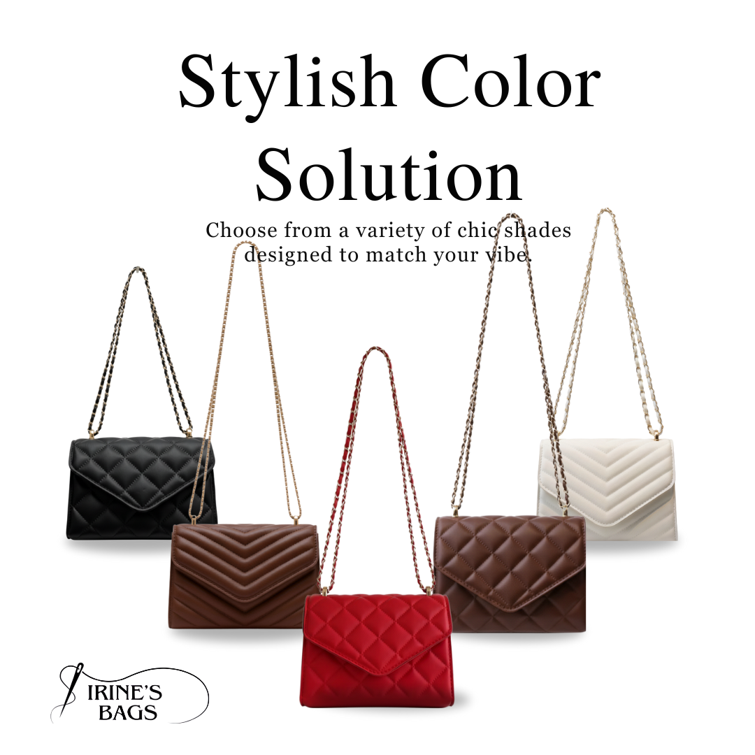 Irene – Mini Chain Flap Bag with Classic Leather Design