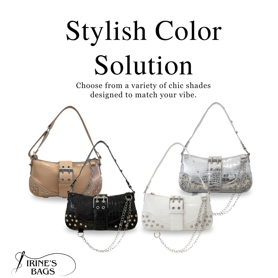 Irene – Leather Chain Strap Shoulder Bag