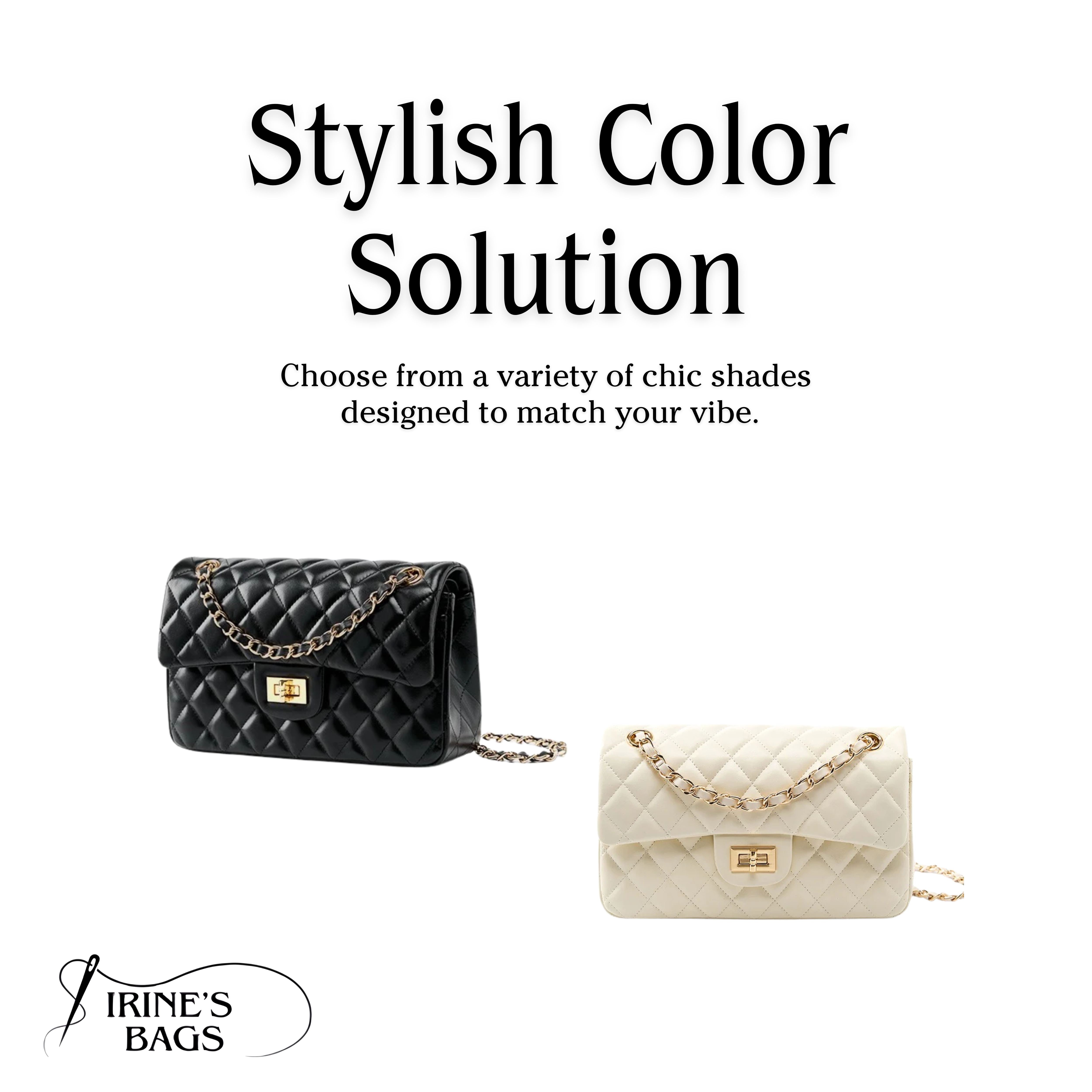 Irene – Stylish & Durable Quilted Leather Shoulder Bag