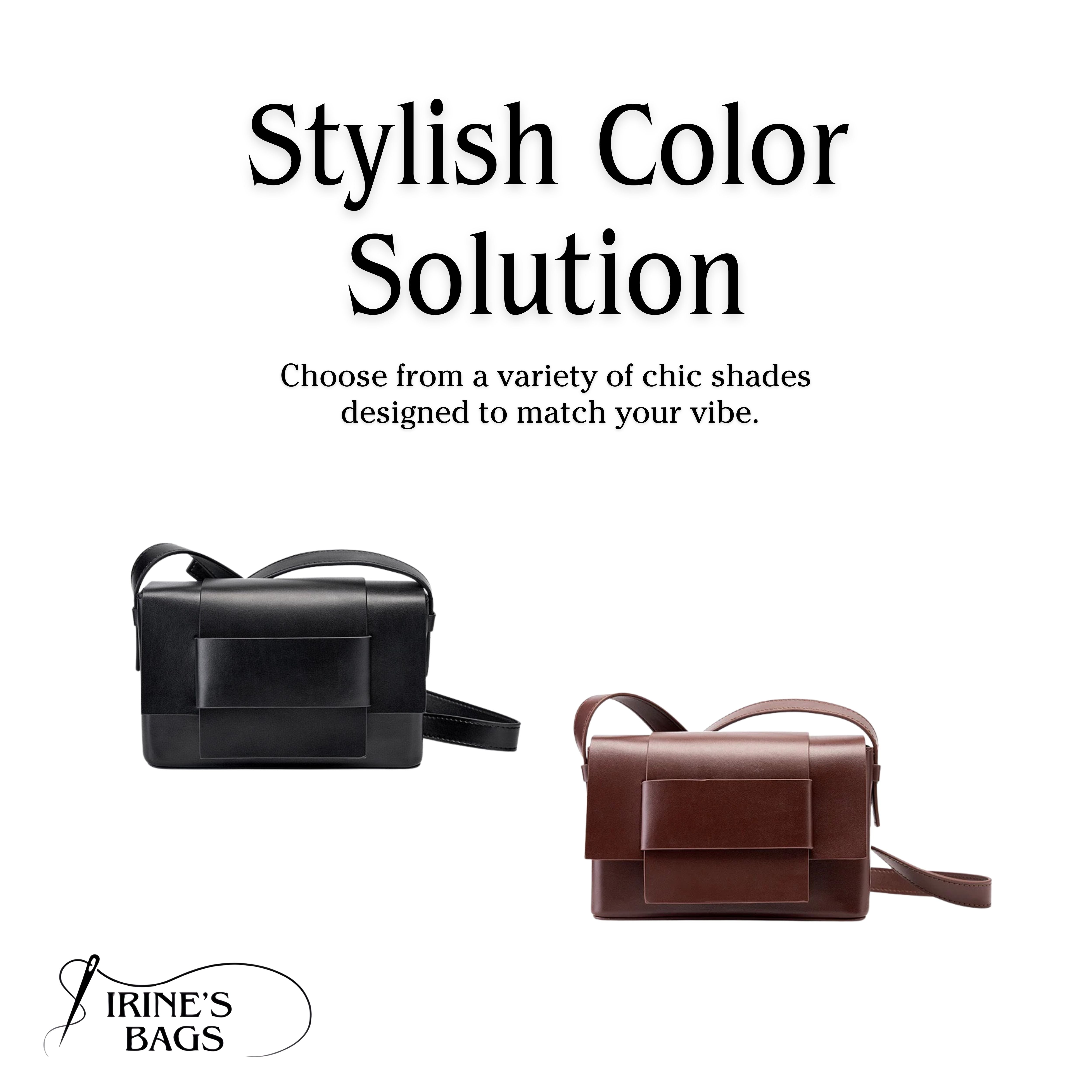 Irene – Timeless Minimalist Woven Leather Crossbody Bag