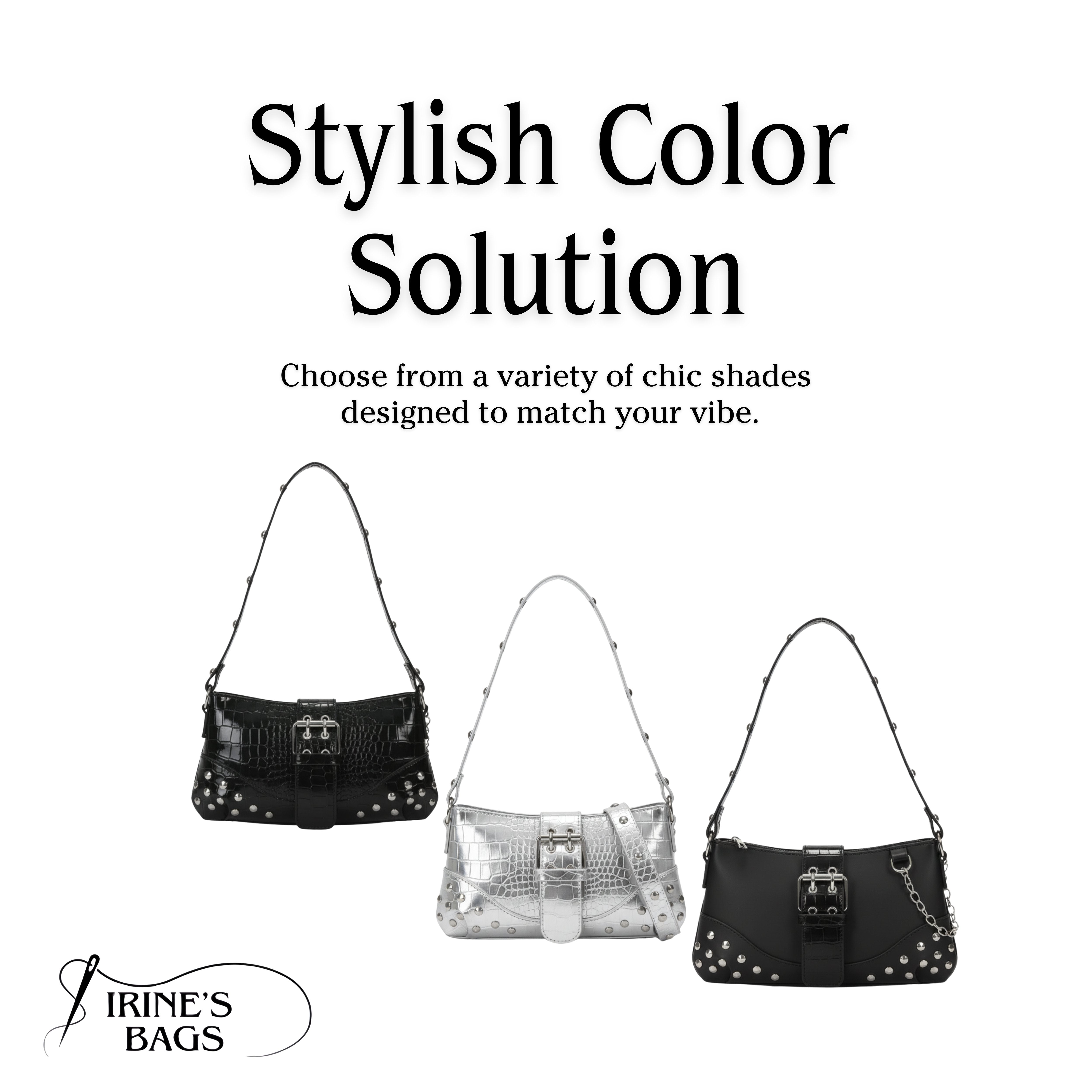 Irene – Vintage Crescent Motorcycle Shoulder Bag