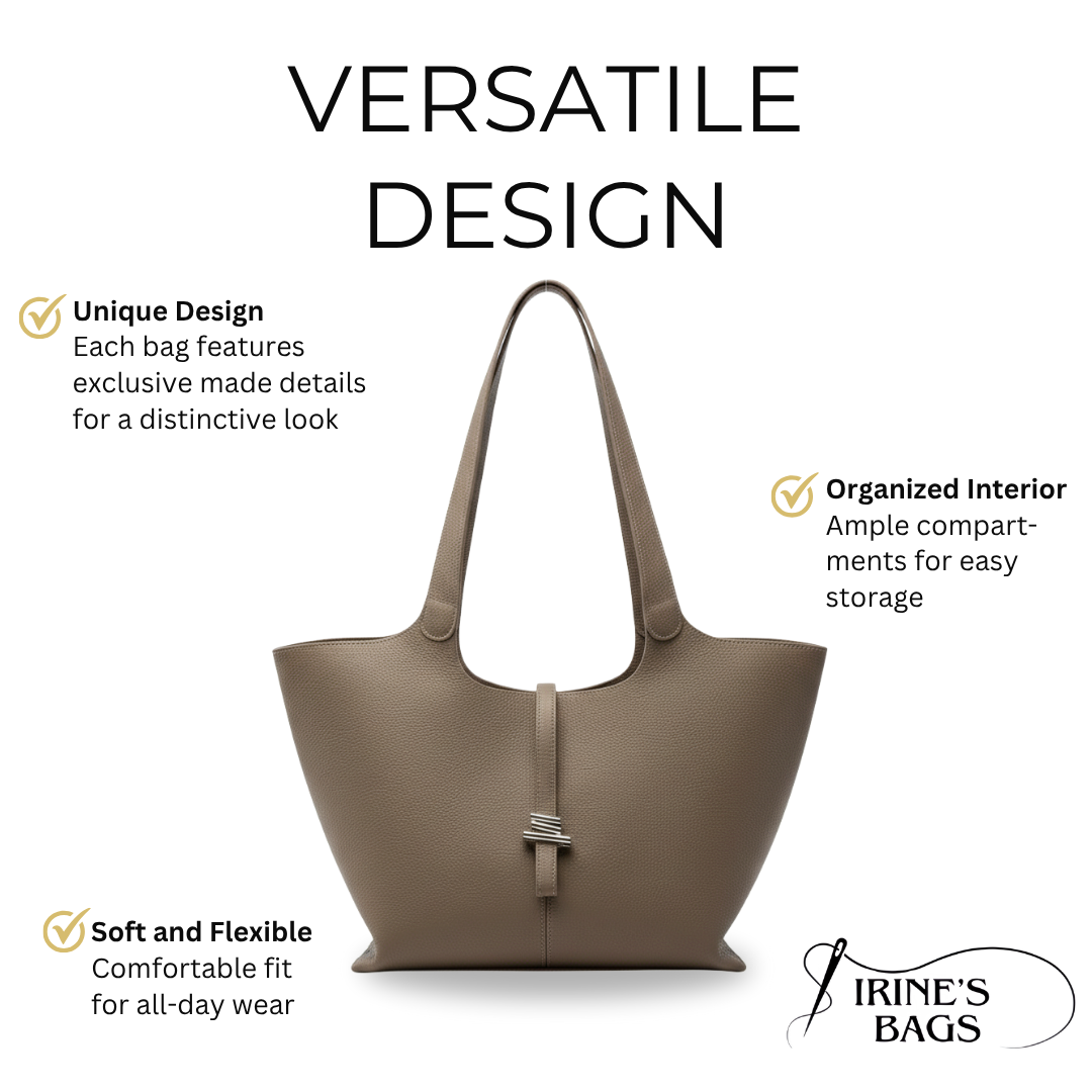Irene – Elegant & Functional Genuine Leather Office Tote