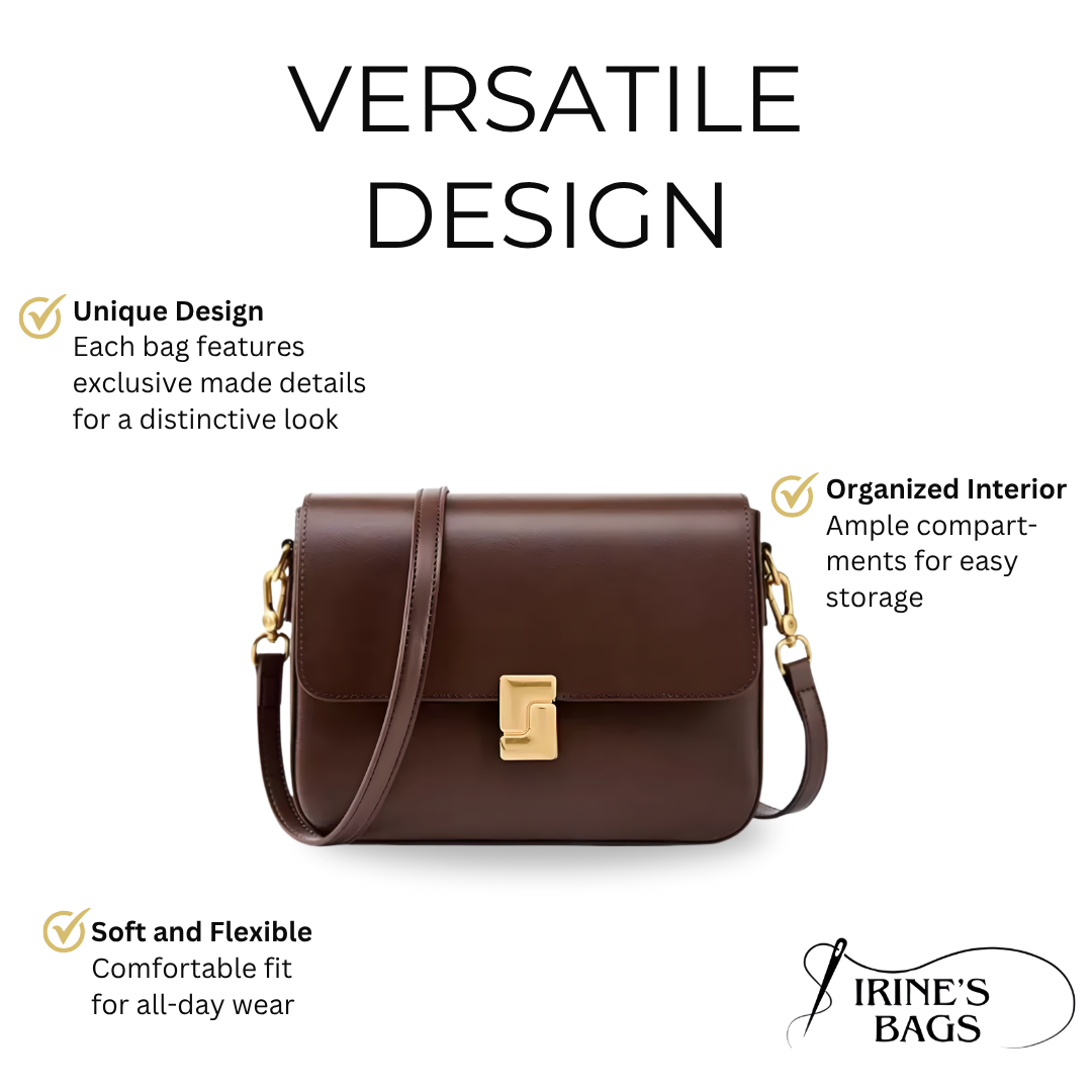 Irene – Premium Leather Functional & Stylish Commuter Crossbody Bag