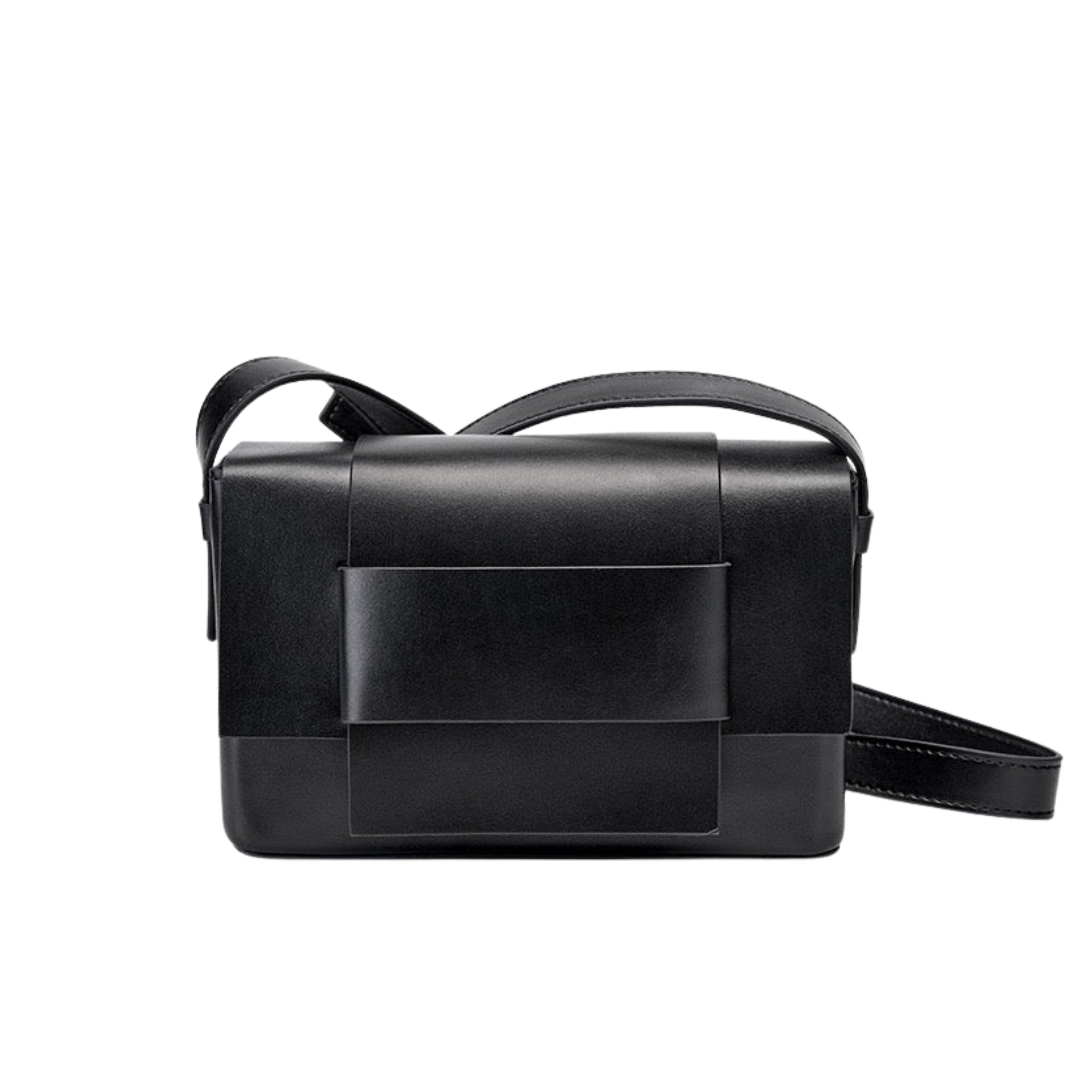Irene – Timeless Minimalist Woven Leather Crossbody Bag