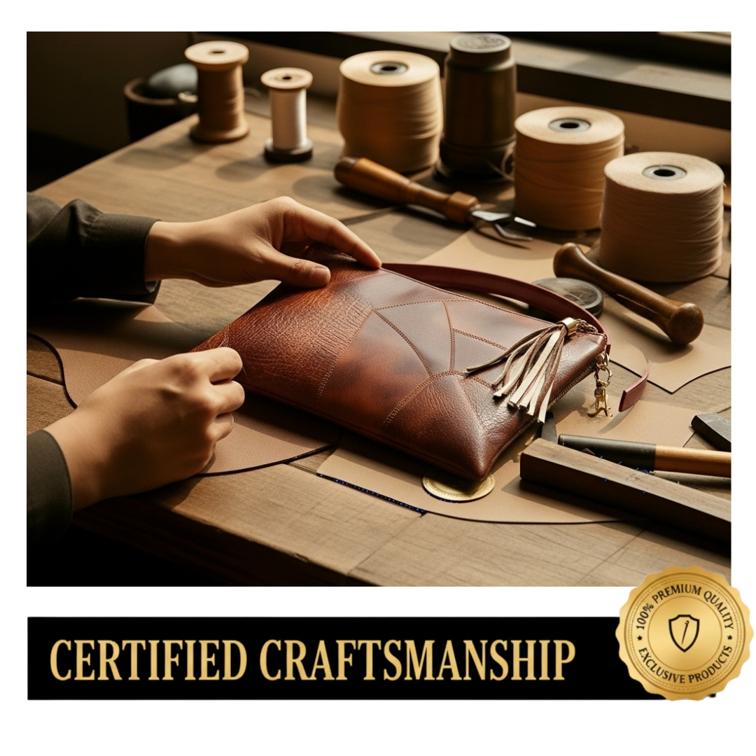 Irene – Retro Chic Embossed Leather Wristlet Bag