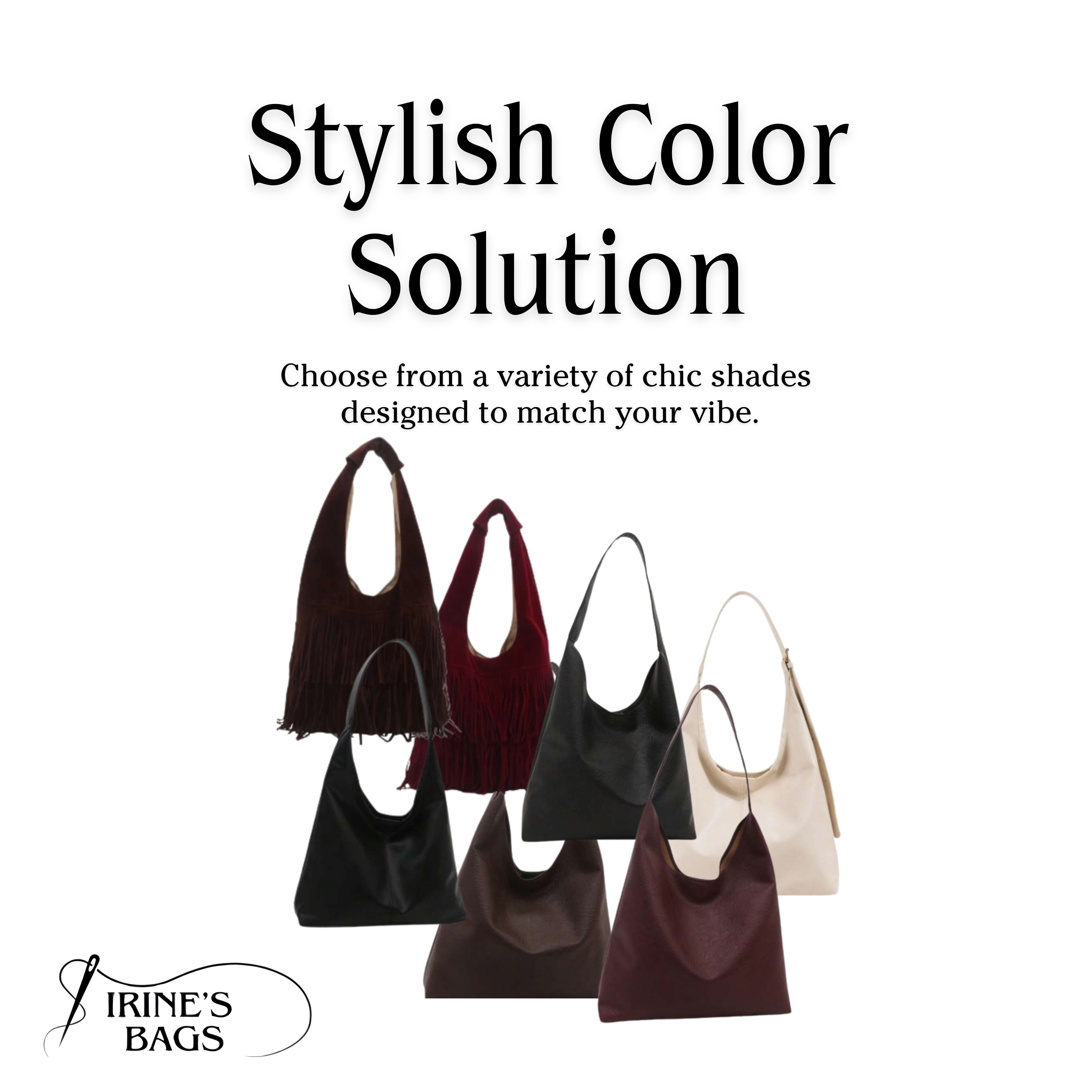 Irene – Solid Color 2-in-1 Commuter Shoulder Bag