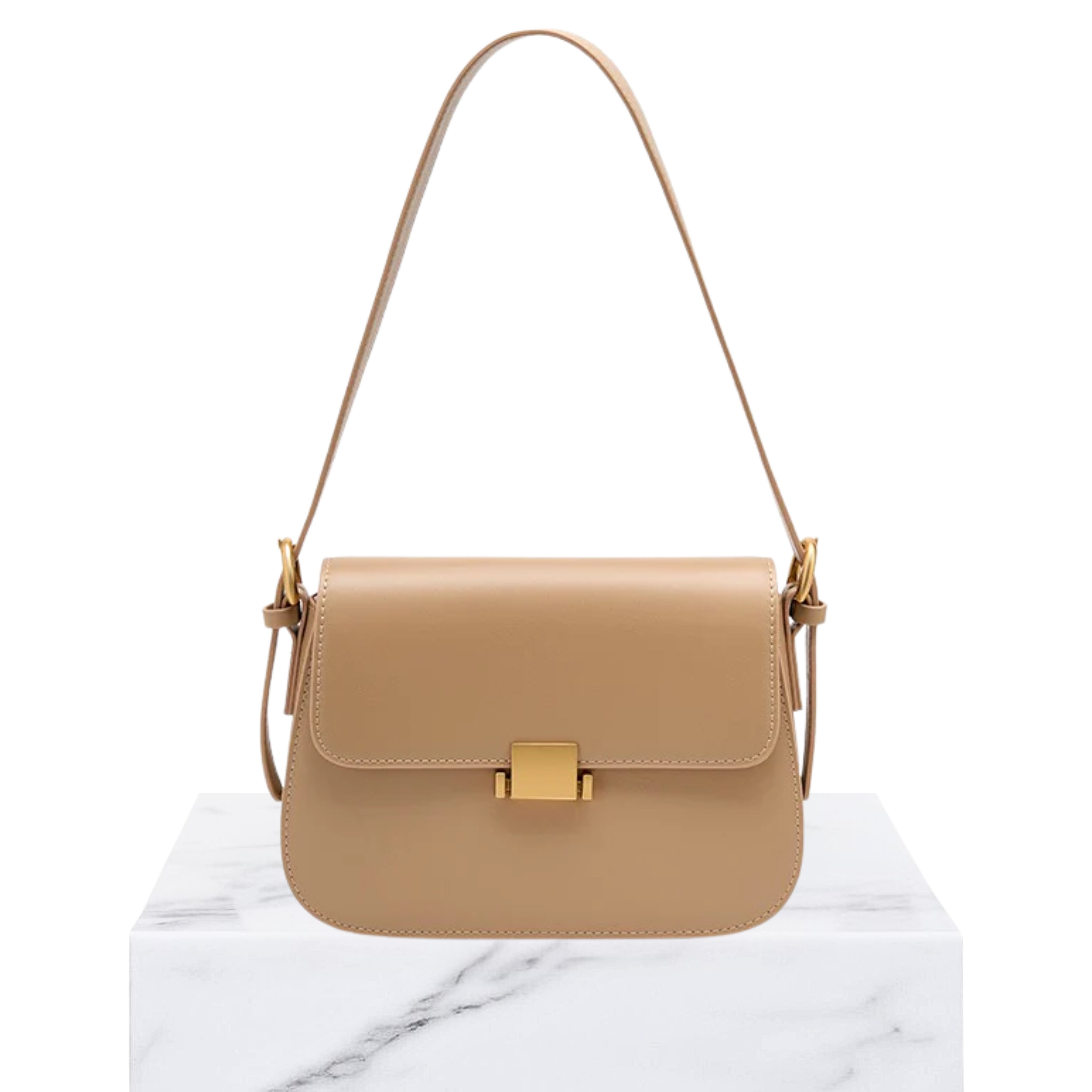 Irene – Elegant Minimalist Genuine Leather Shoulder Bag