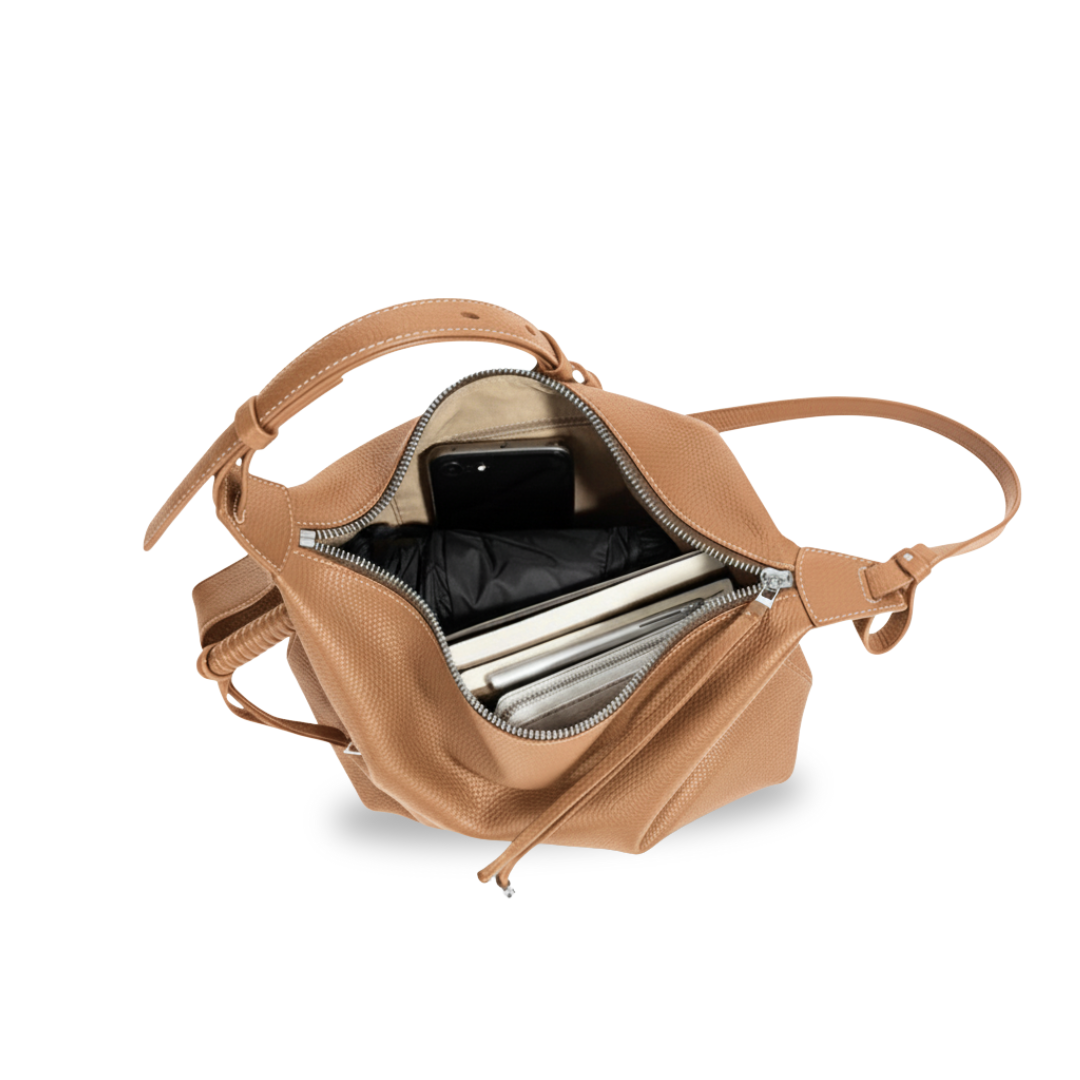 Irene – Genuine Leather Dumpling Tote Bag