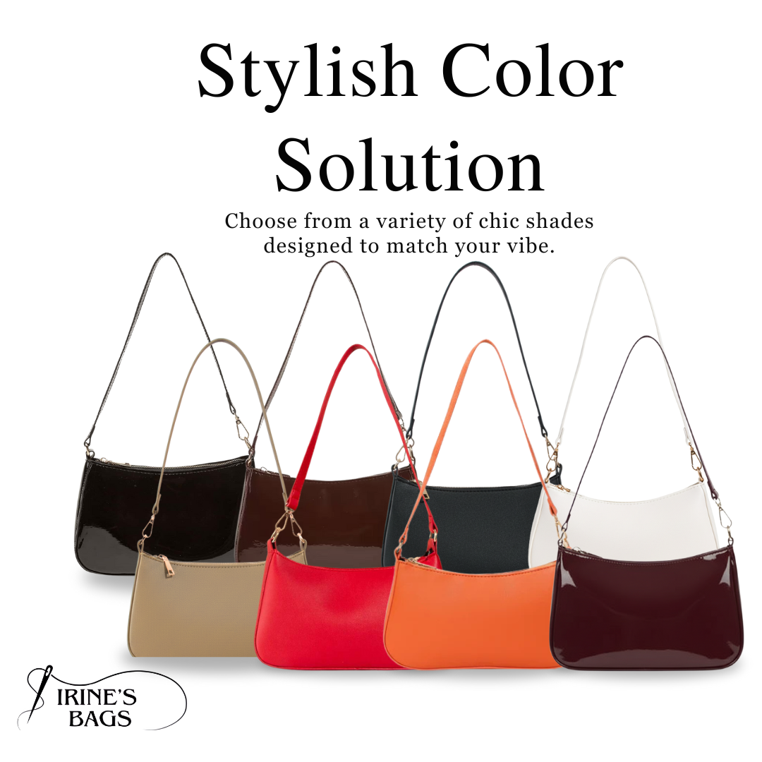 Irene – Lightweight Minimalist Leather Shoulder Bag for Women & Teens